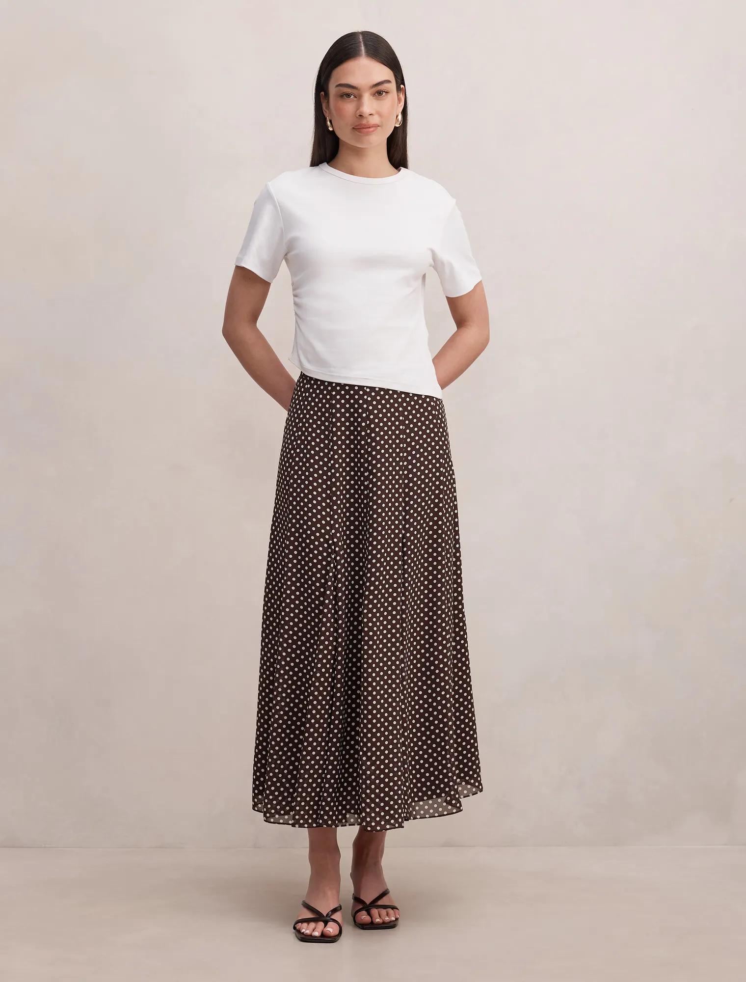 Allison Godet Midi Skirt