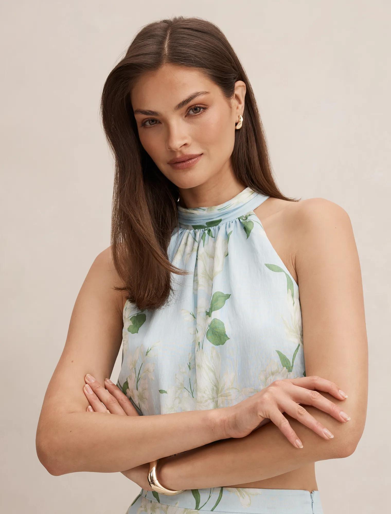 Maisie Halter Tie Up Top