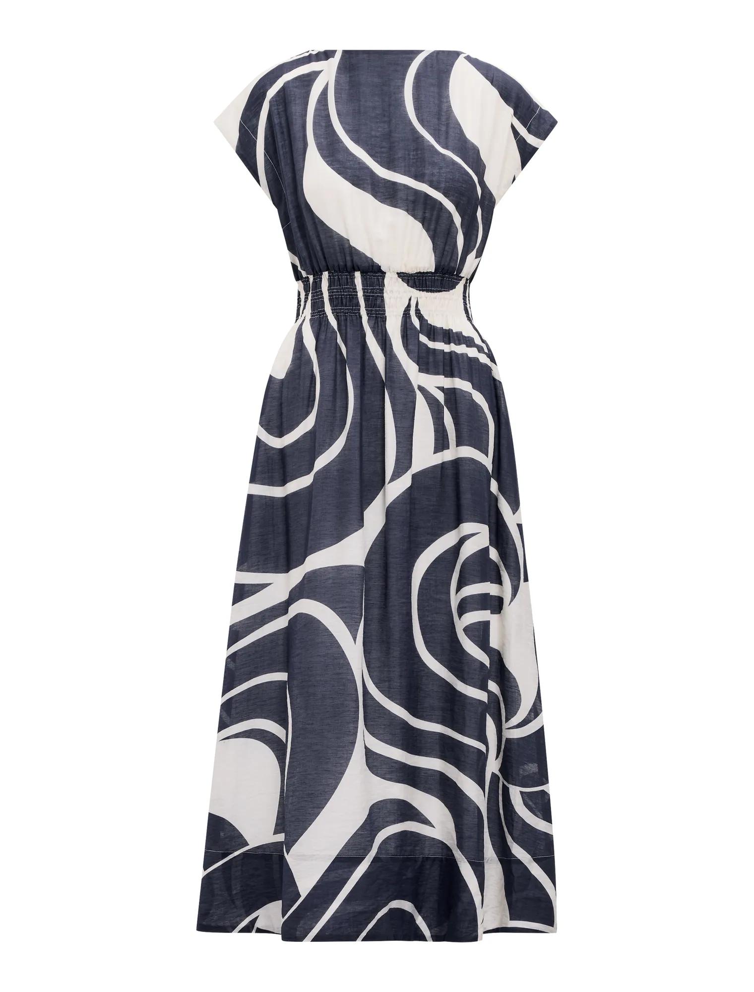 Callie Elastic Waist Midi Dress