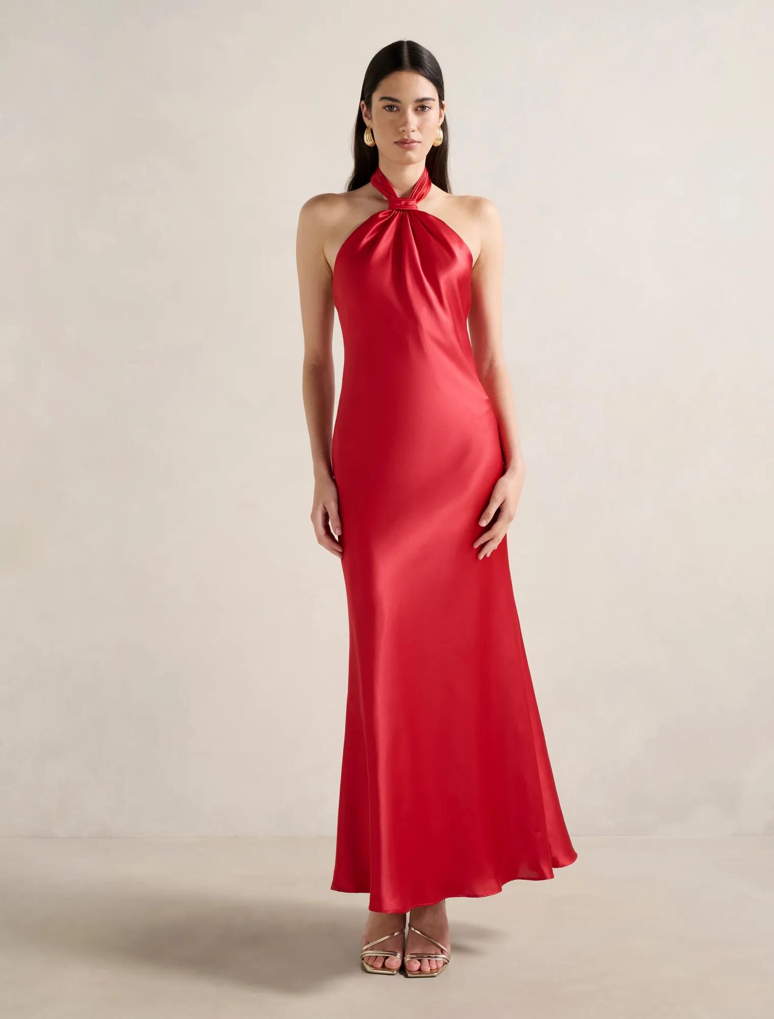 Cocktail Dresses Forever New Dresses Australia Alina Wrap Halter Neck Mini  Dress By Forever New Online