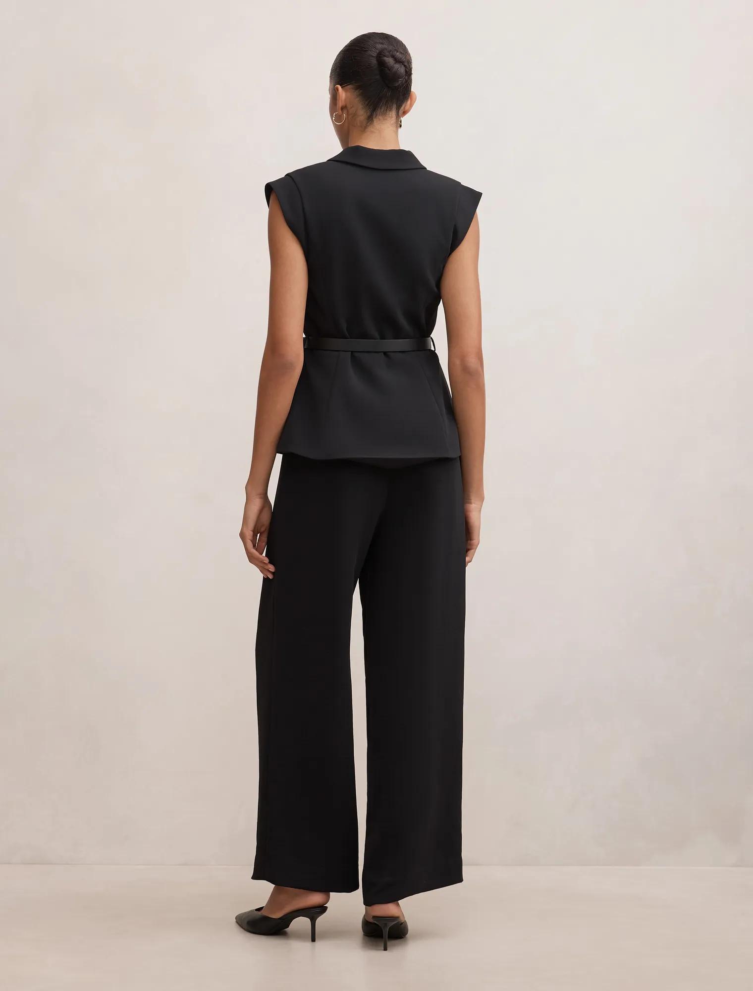 Ayla Tailored Belted Jumpsuit