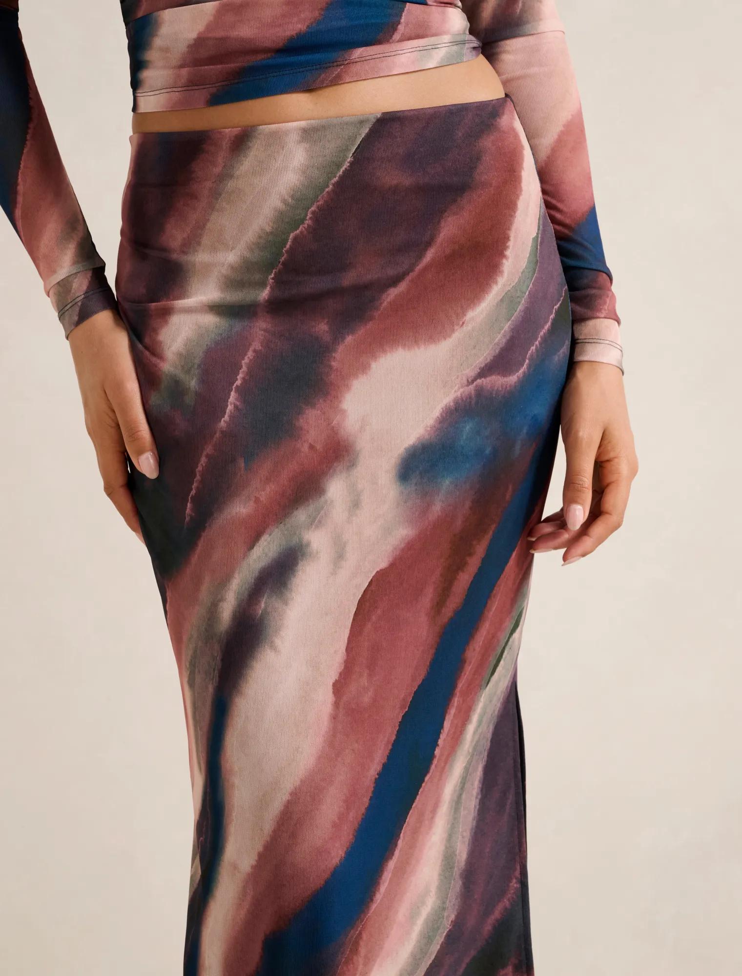 Mia Mesh Maxi Skirt
