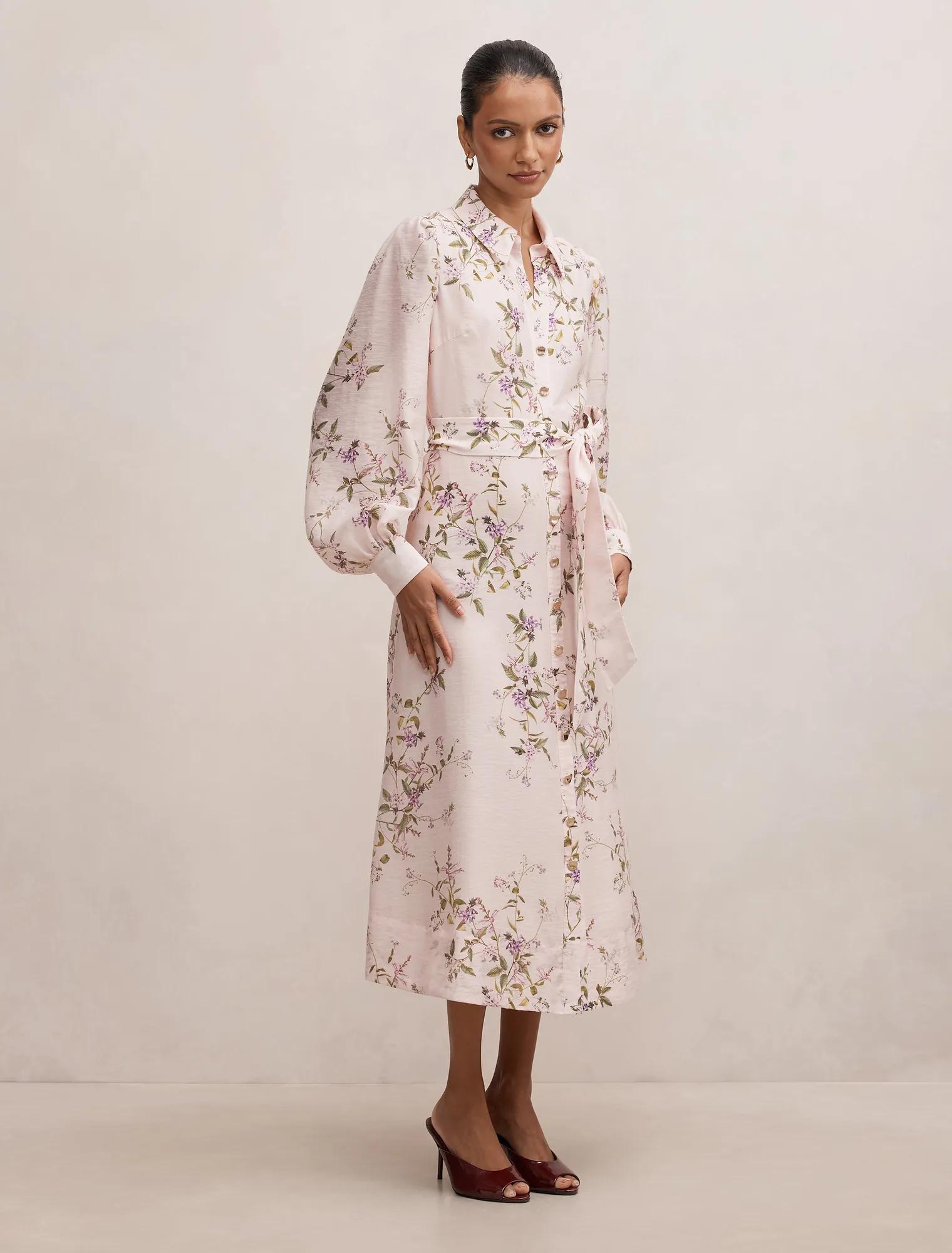 Hazel Petite Shirt Midi Dress