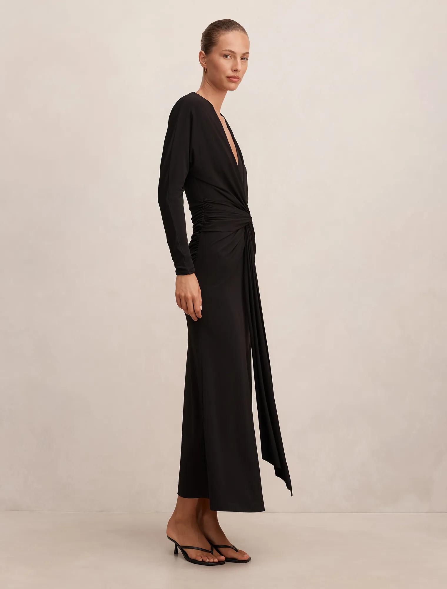 Solana Draped Front Tie Maxi
