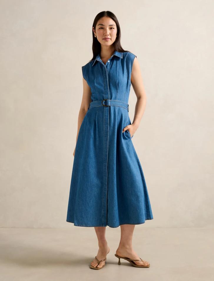 loft denim halter dress Isalin Mid Wash Mini - US 16 Size:US 8.5 Nothing comes between a occasion:boudoir Lands' End Women's Light