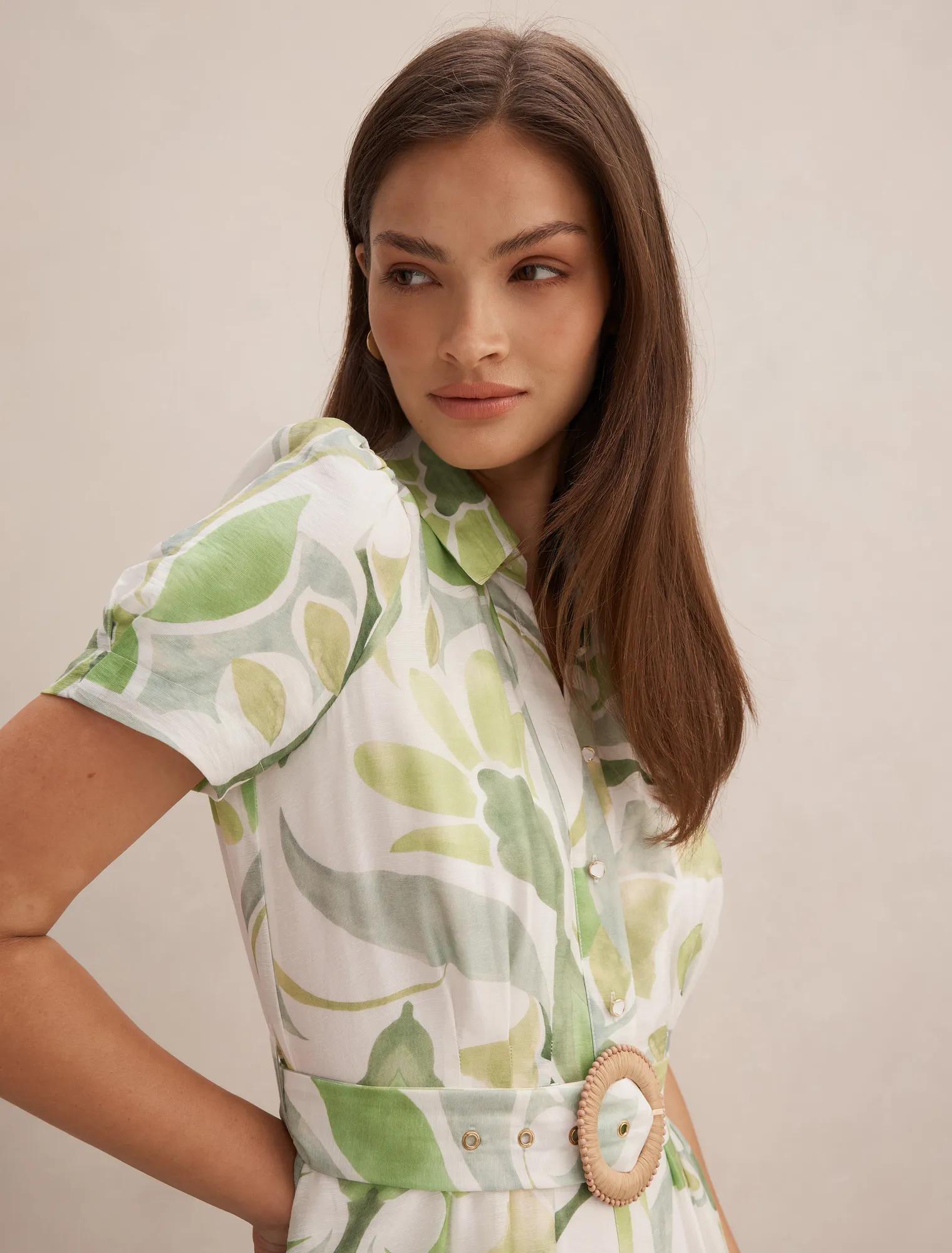 Avery Short Sleeve Seam Detail Midi
