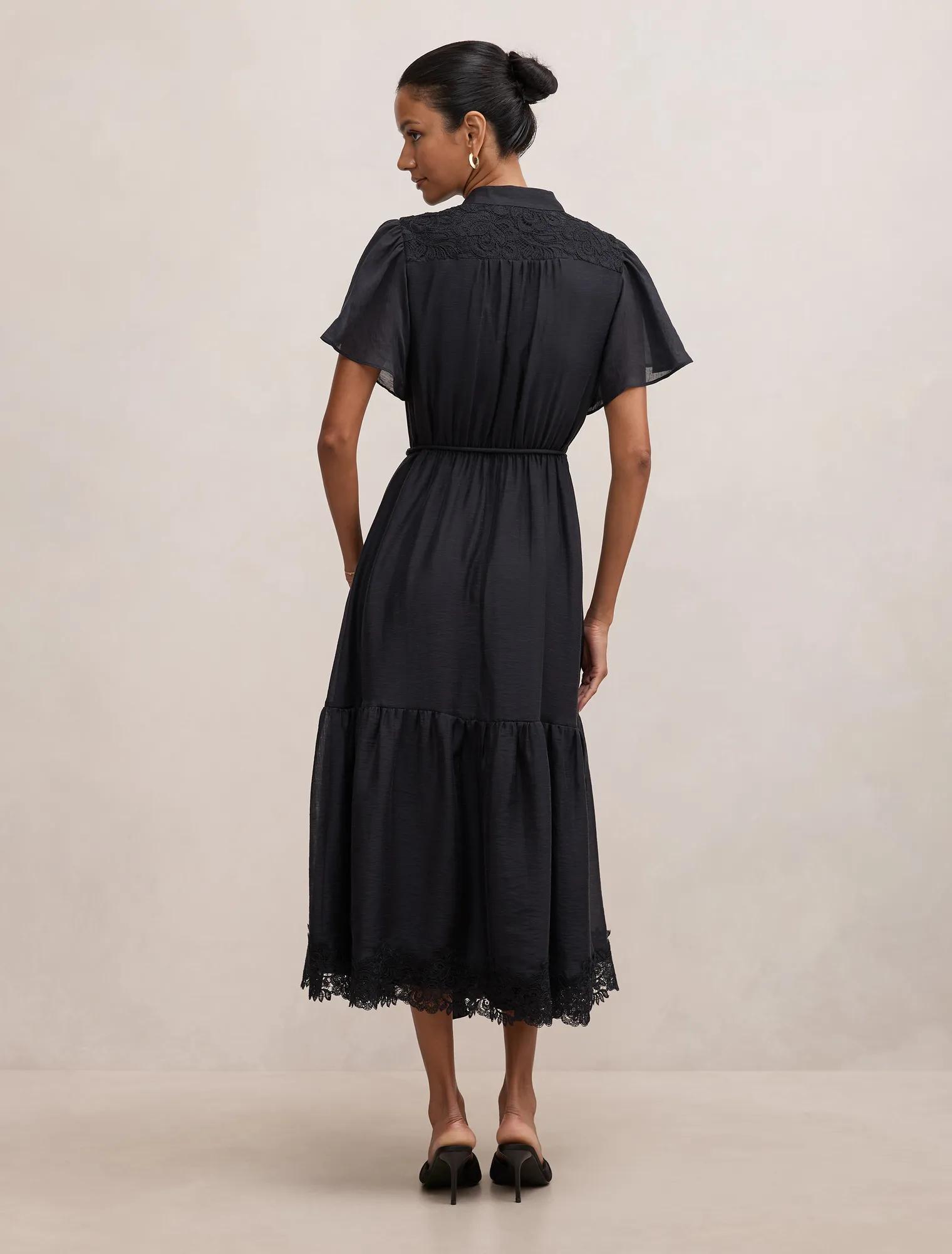 Harriet Petite Lace Midi Dress