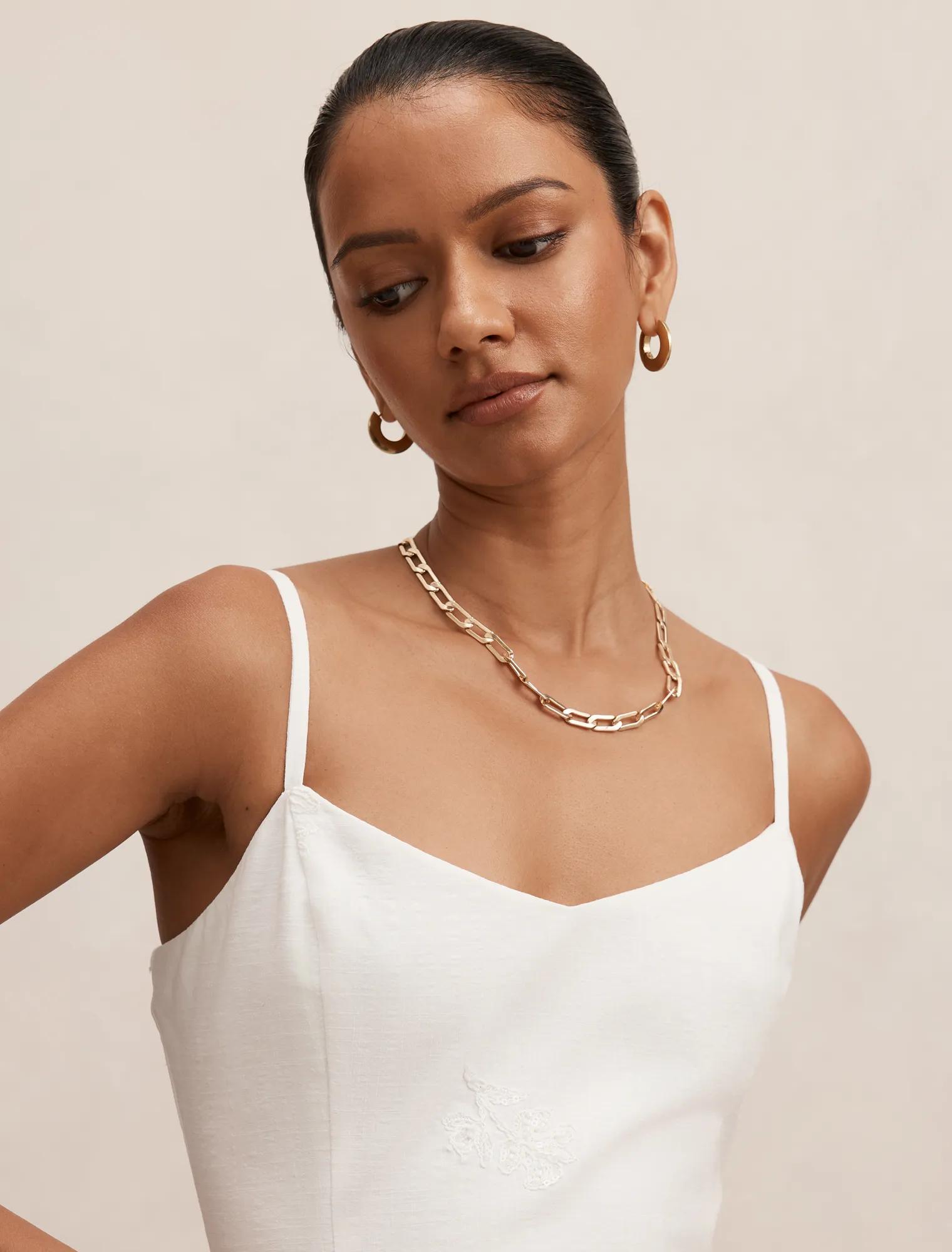 Tiffany Petite Embroidery Sequin Midi