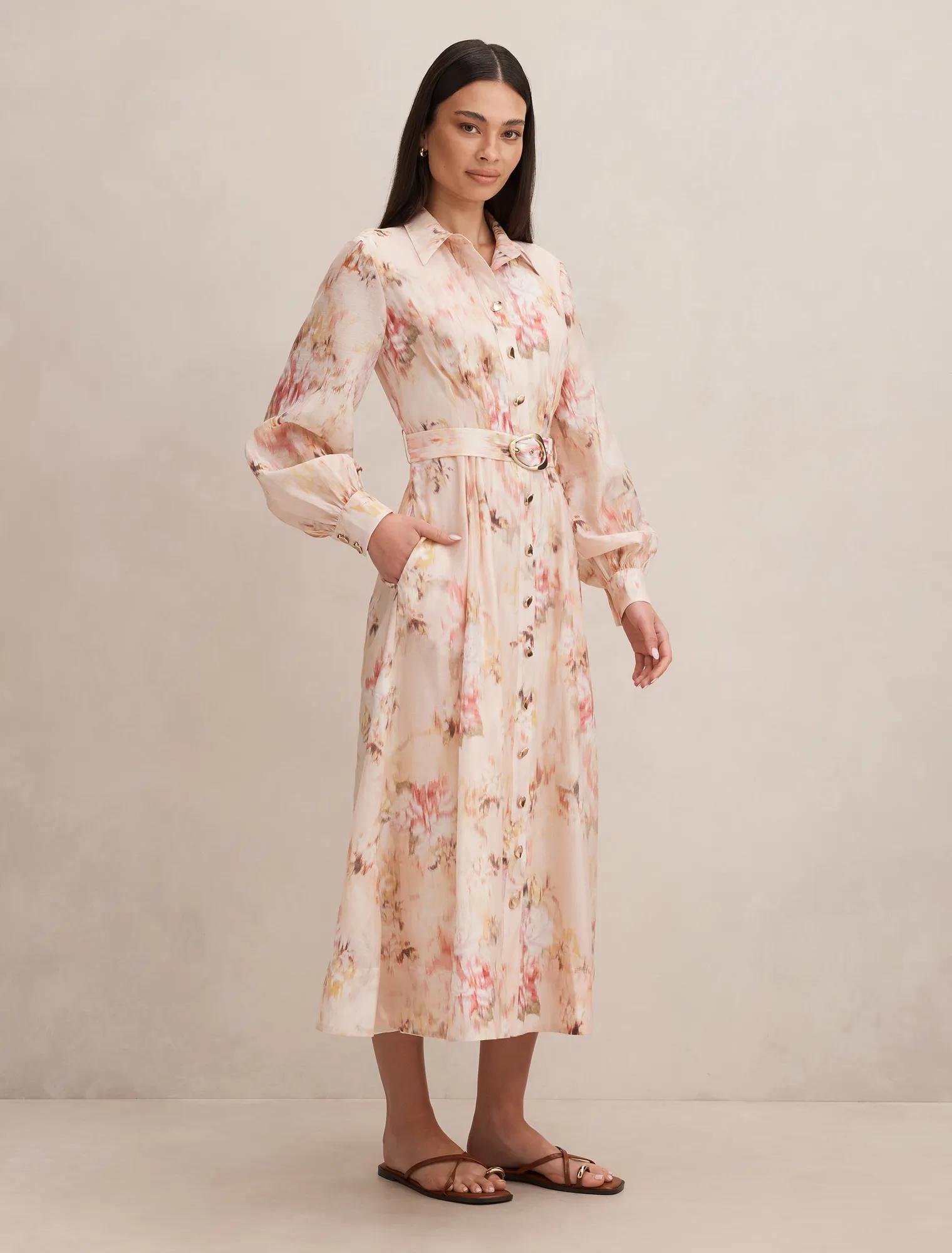Terese Printed Shirt Dress