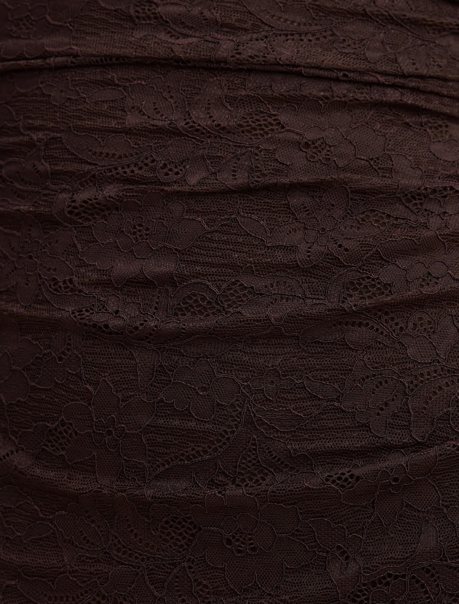 Paris Lace Asymmetric Midi Dress