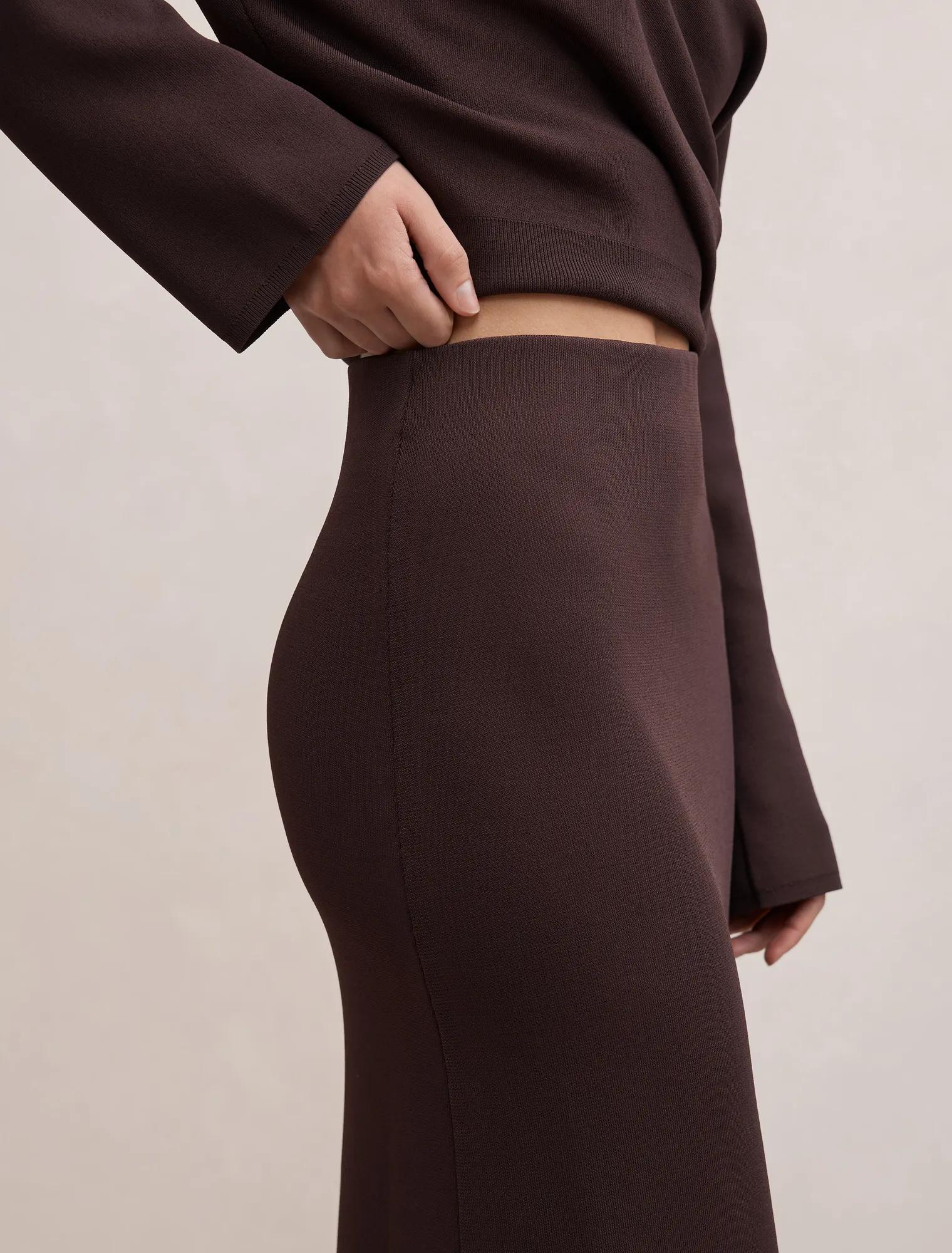 Ayva Knitted Midi Skirt