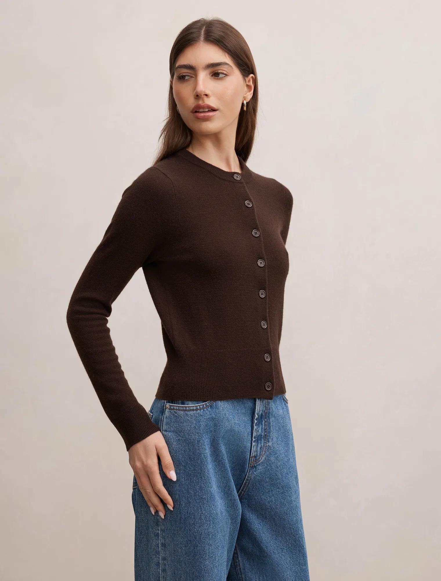Haisley Merino Blend Knit Cardigan