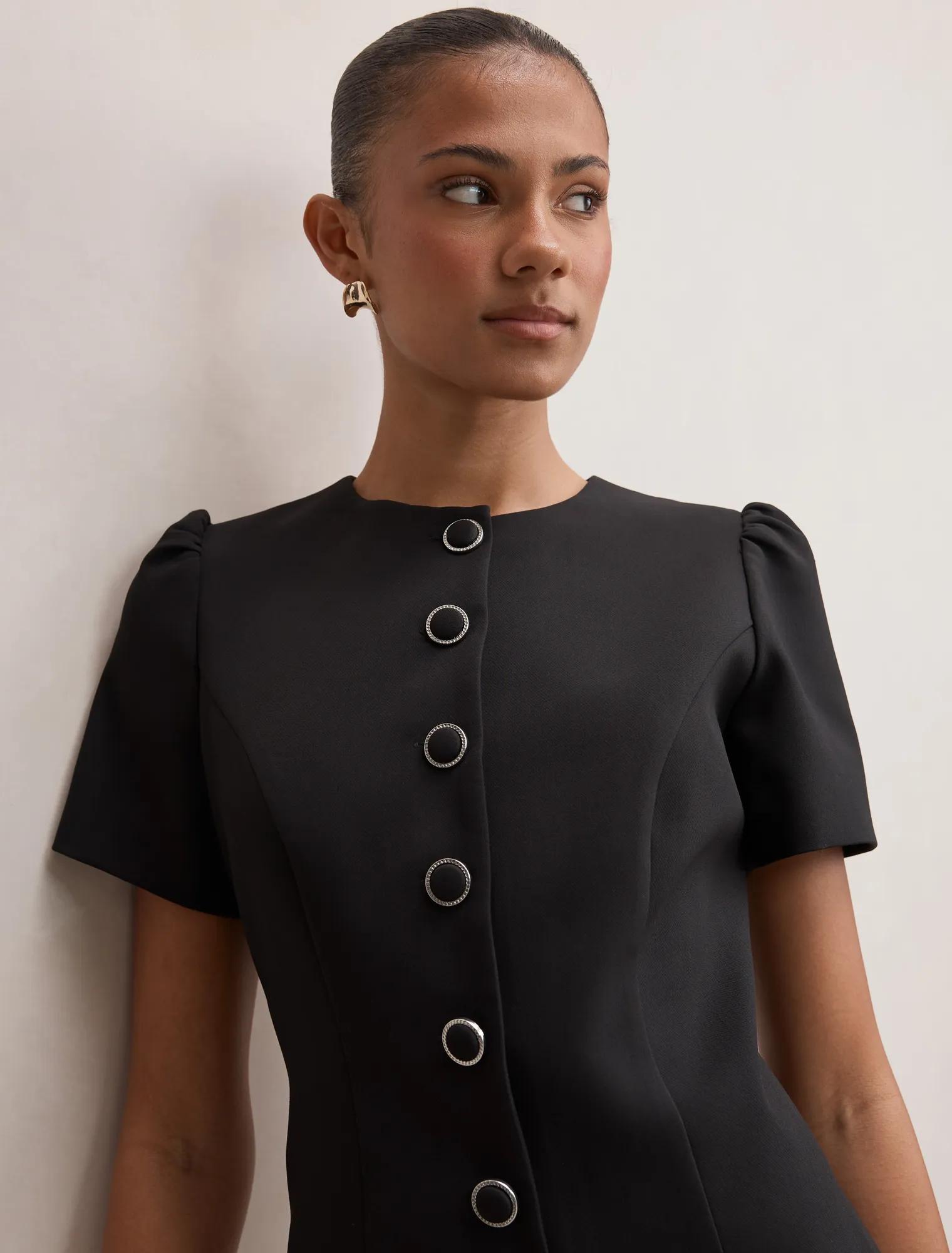 Elinda Button Up Mini Dress