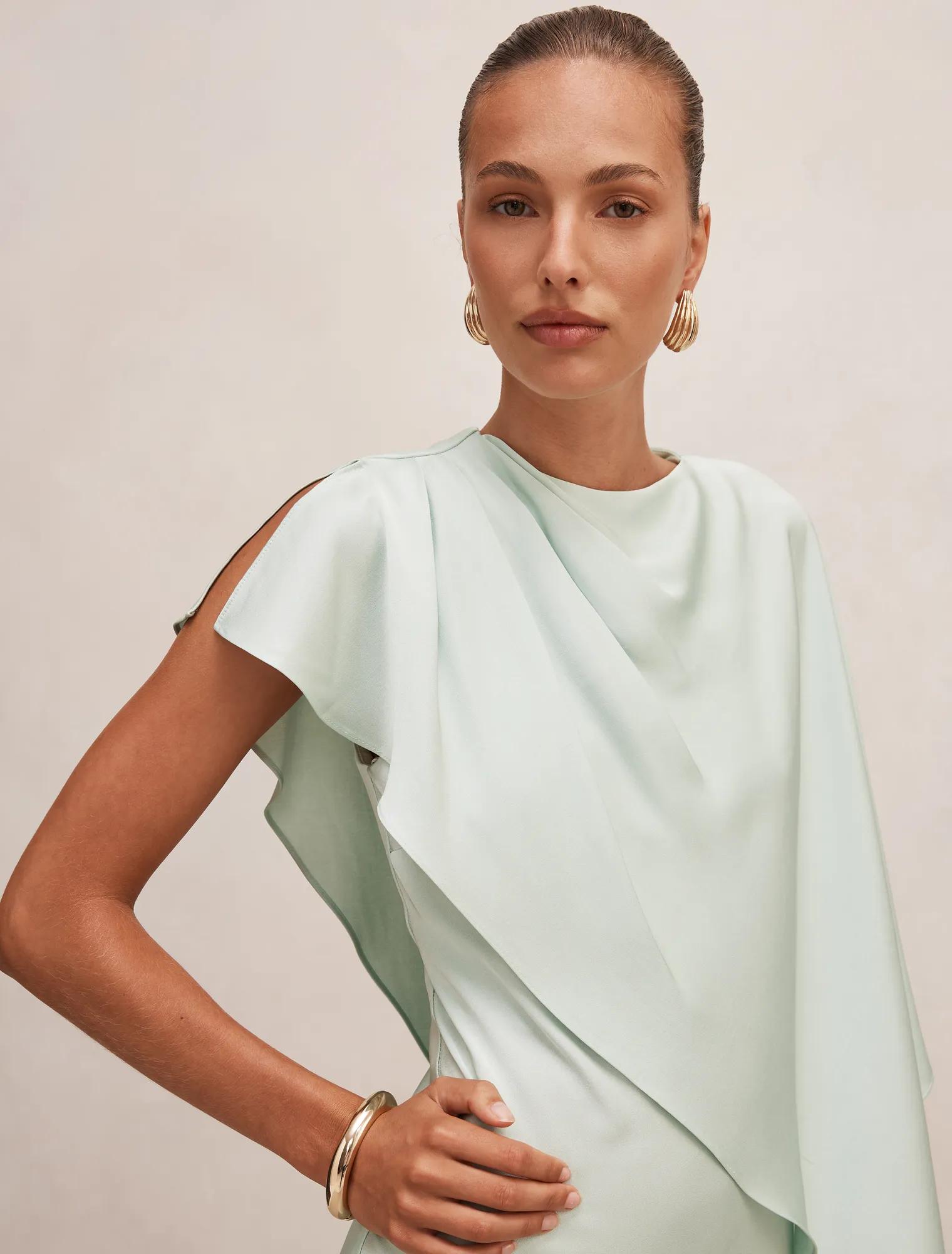 Zinnia Cape Maxi Dress