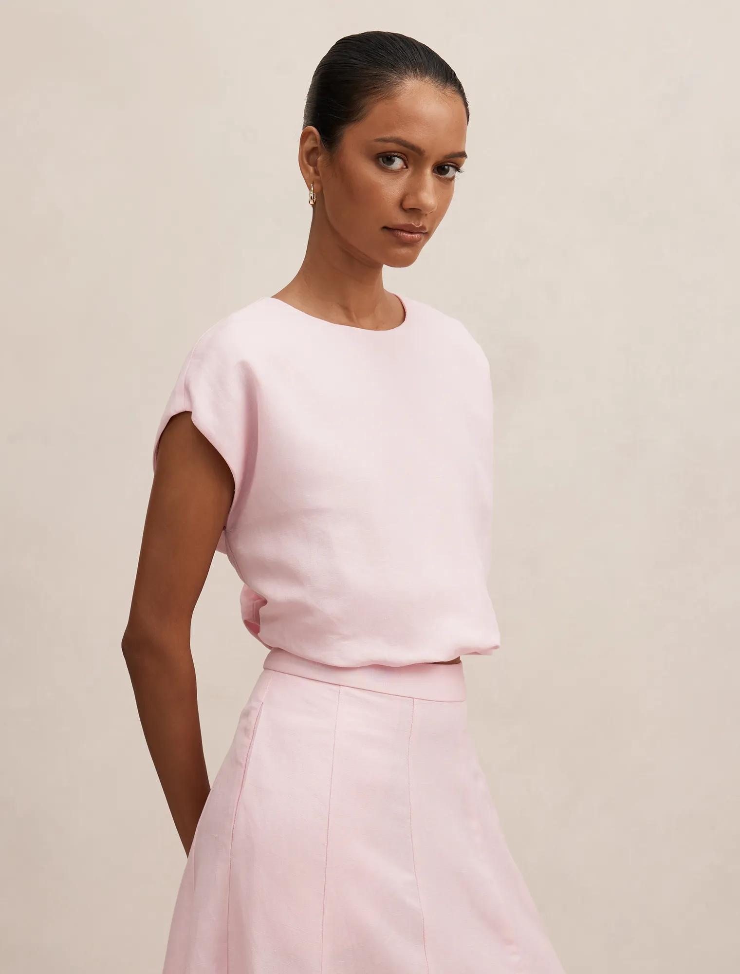 Georgina Petite Bubble Hem Top