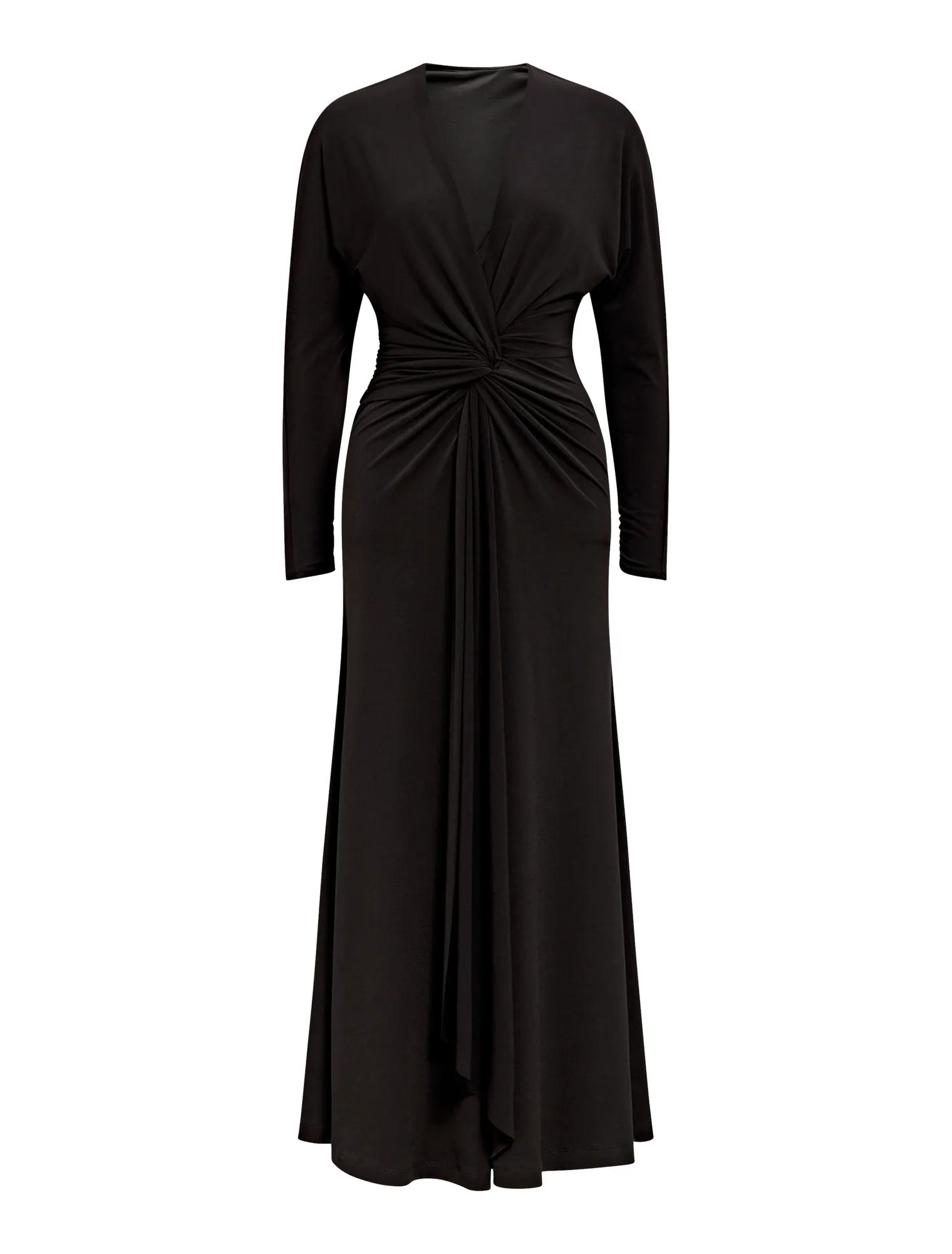 Solana Draped Front Tie Maxi