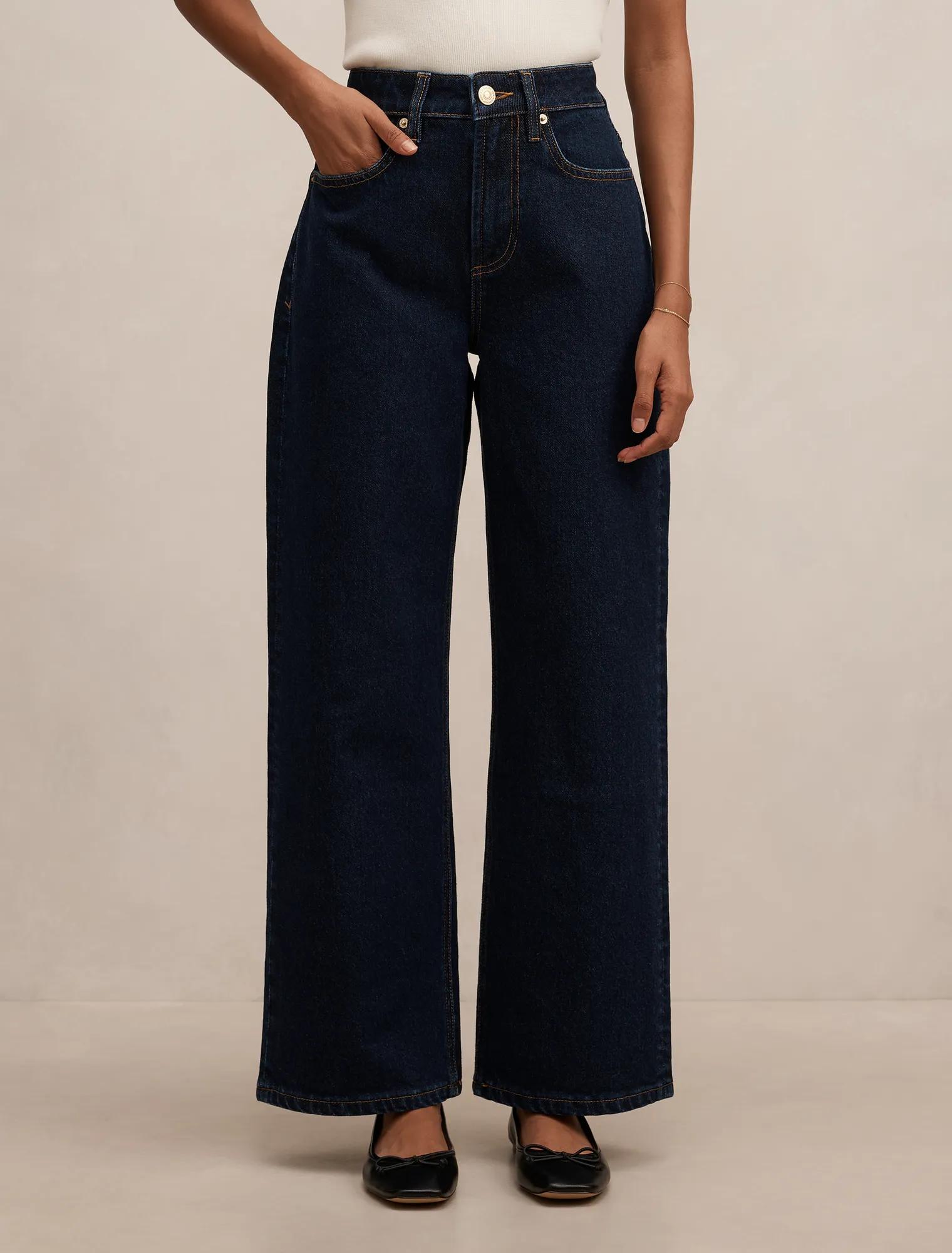 Nicki Petite Mid Rise Straight Jean