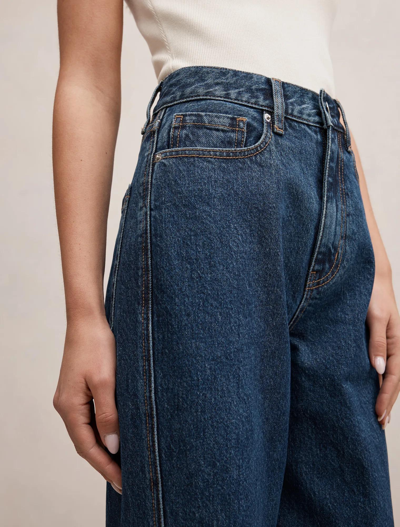 Kate Twisted Seam Wide Leg Jean