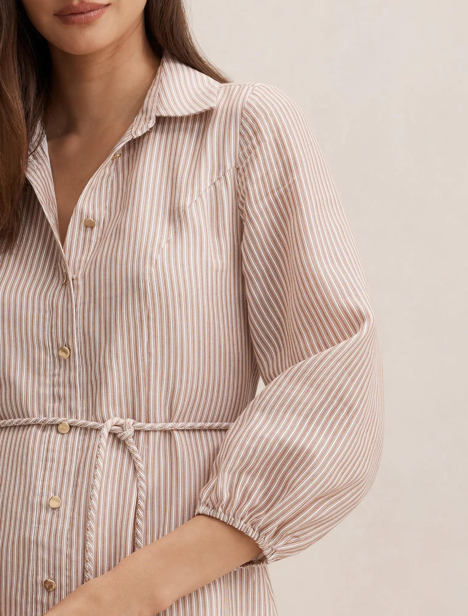 Maisy Silk Blend Shirt Dress