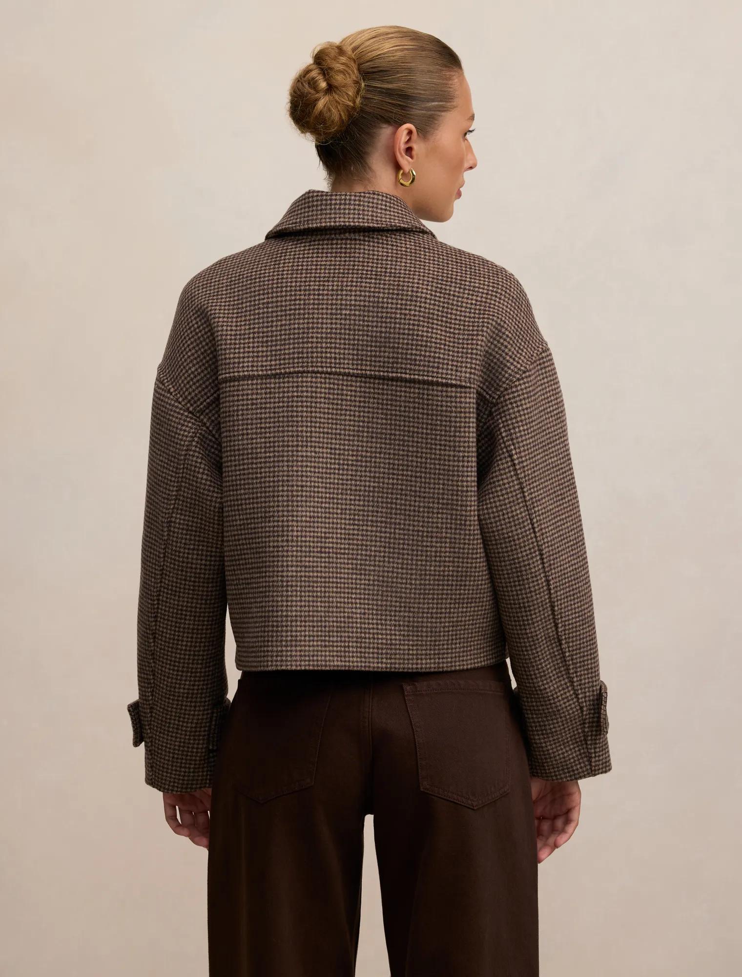 Kaylee Check Cropped Jacket