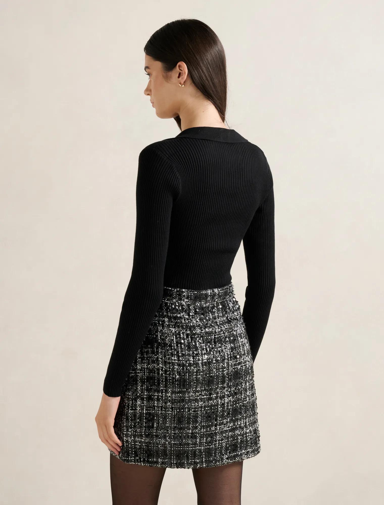 Paisley Boucle Mix Mini Dress