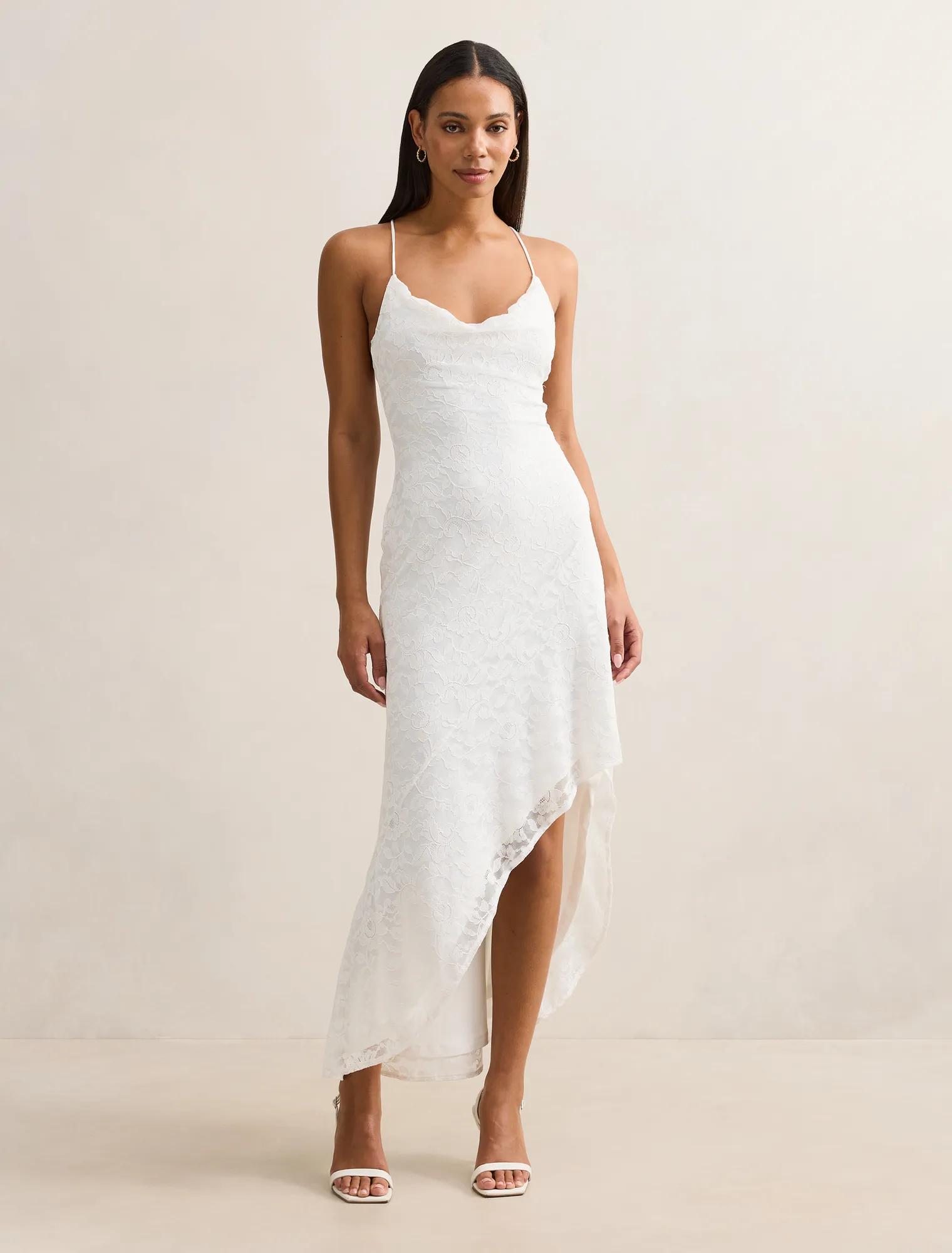 knee length dresses for ladies Tween Sabrina Dress Platinum Shimmer / LG (12) main image 1