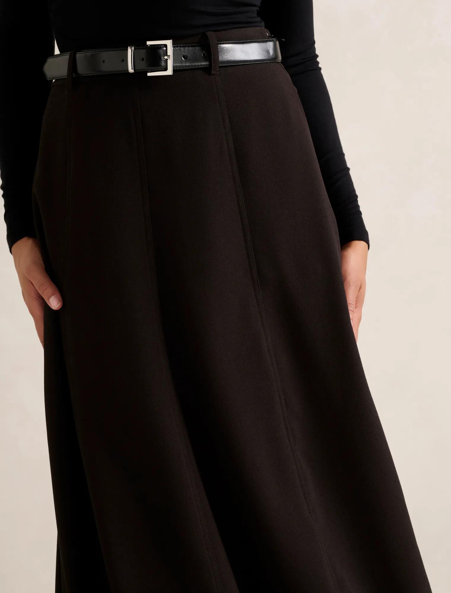 Celine Belted Midi Skirt