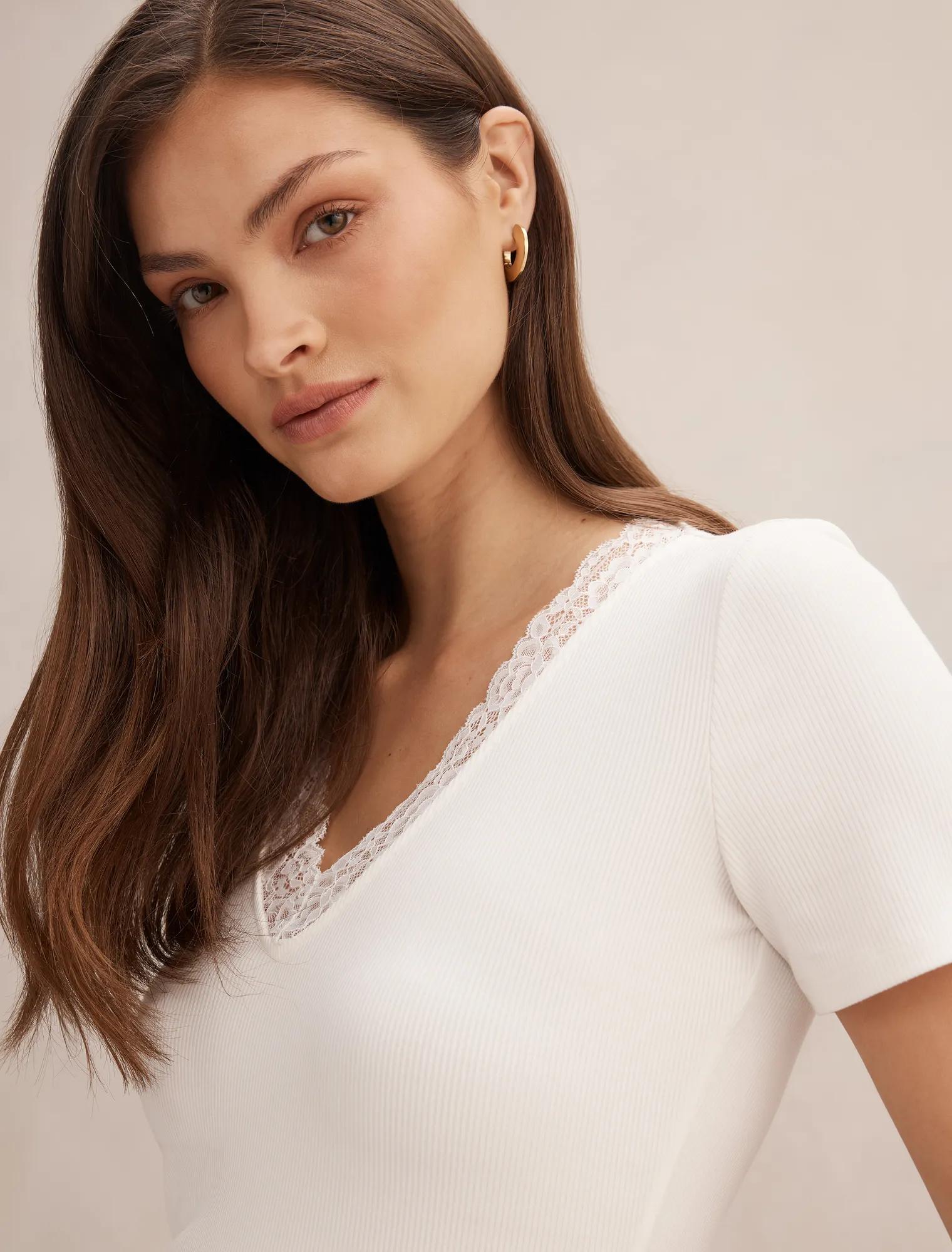 Sienna Lace Trim Tee