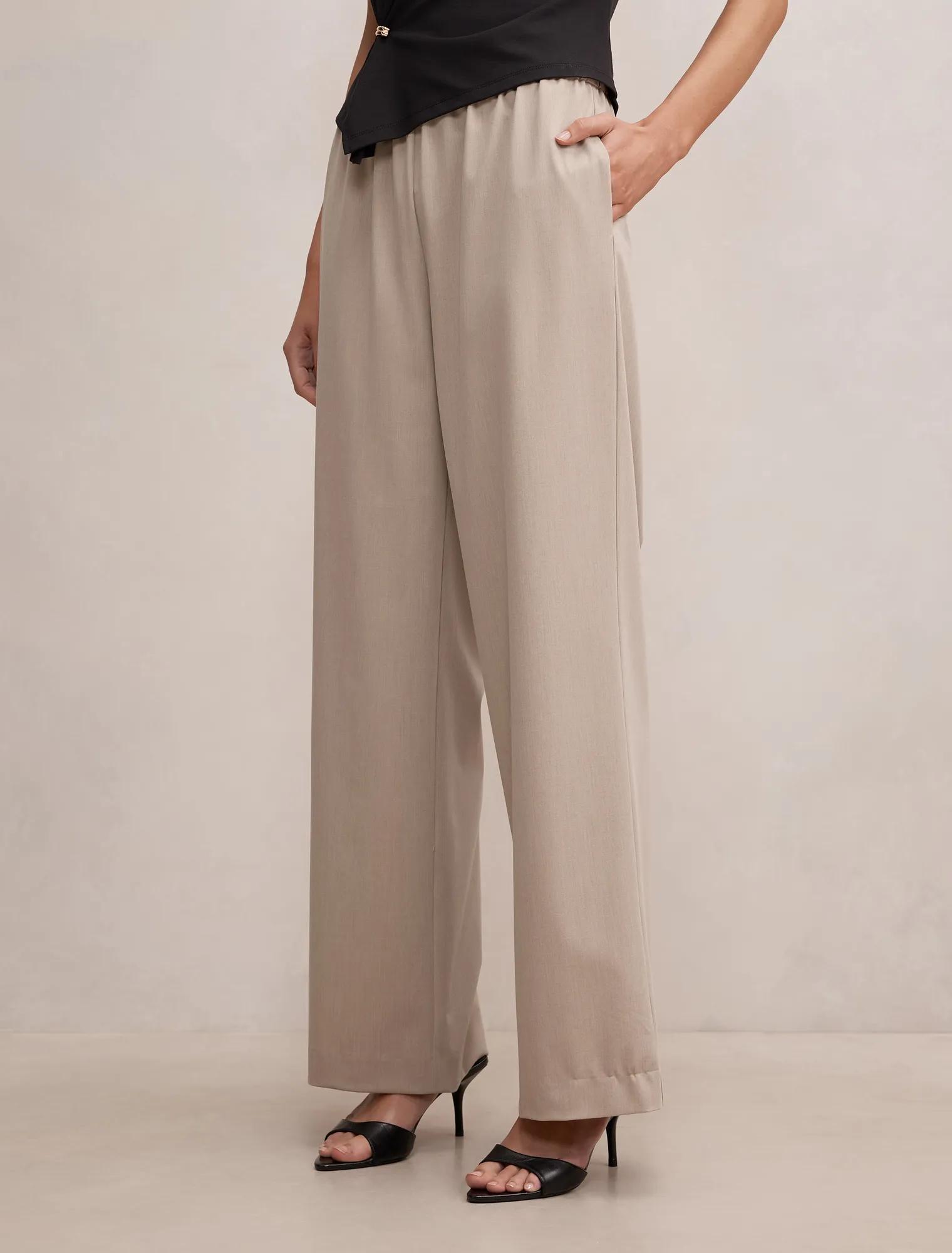 Ella Elastic Wide Leg Pant