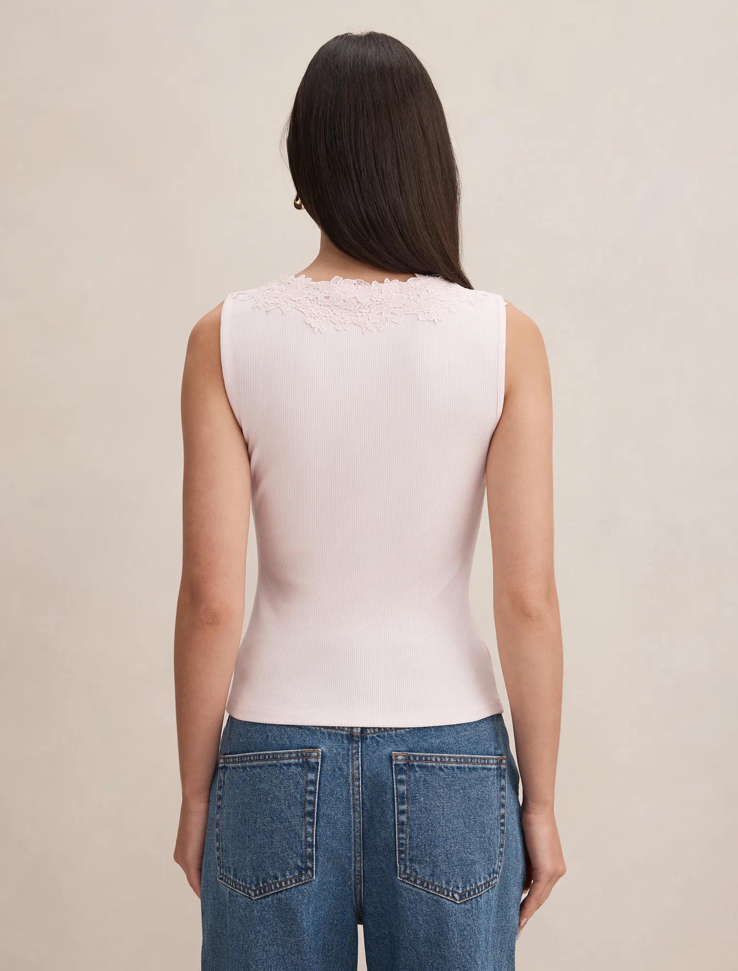 Sylvie Lace Trim Tank