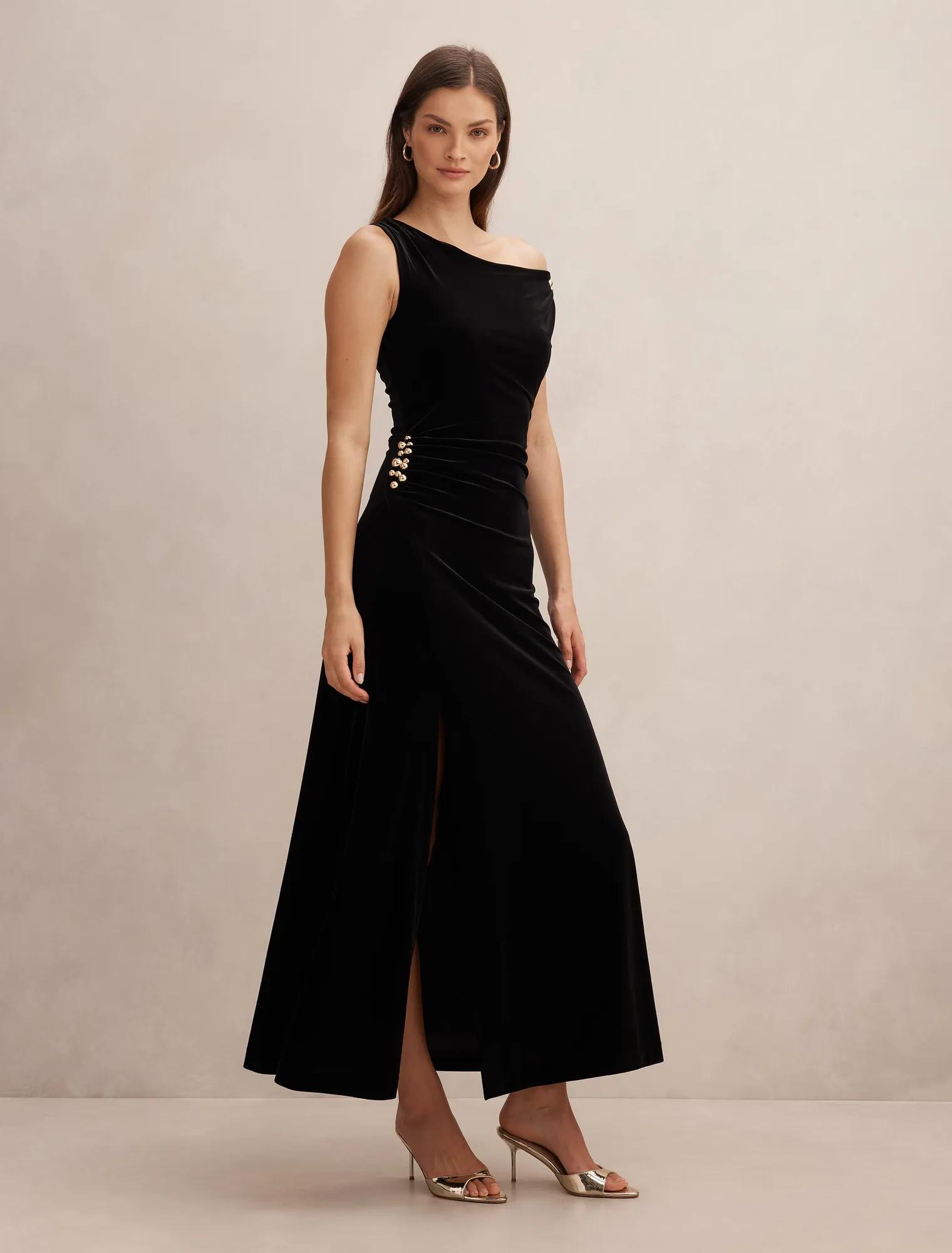 Winslet Off Shoulder Velvet Gown