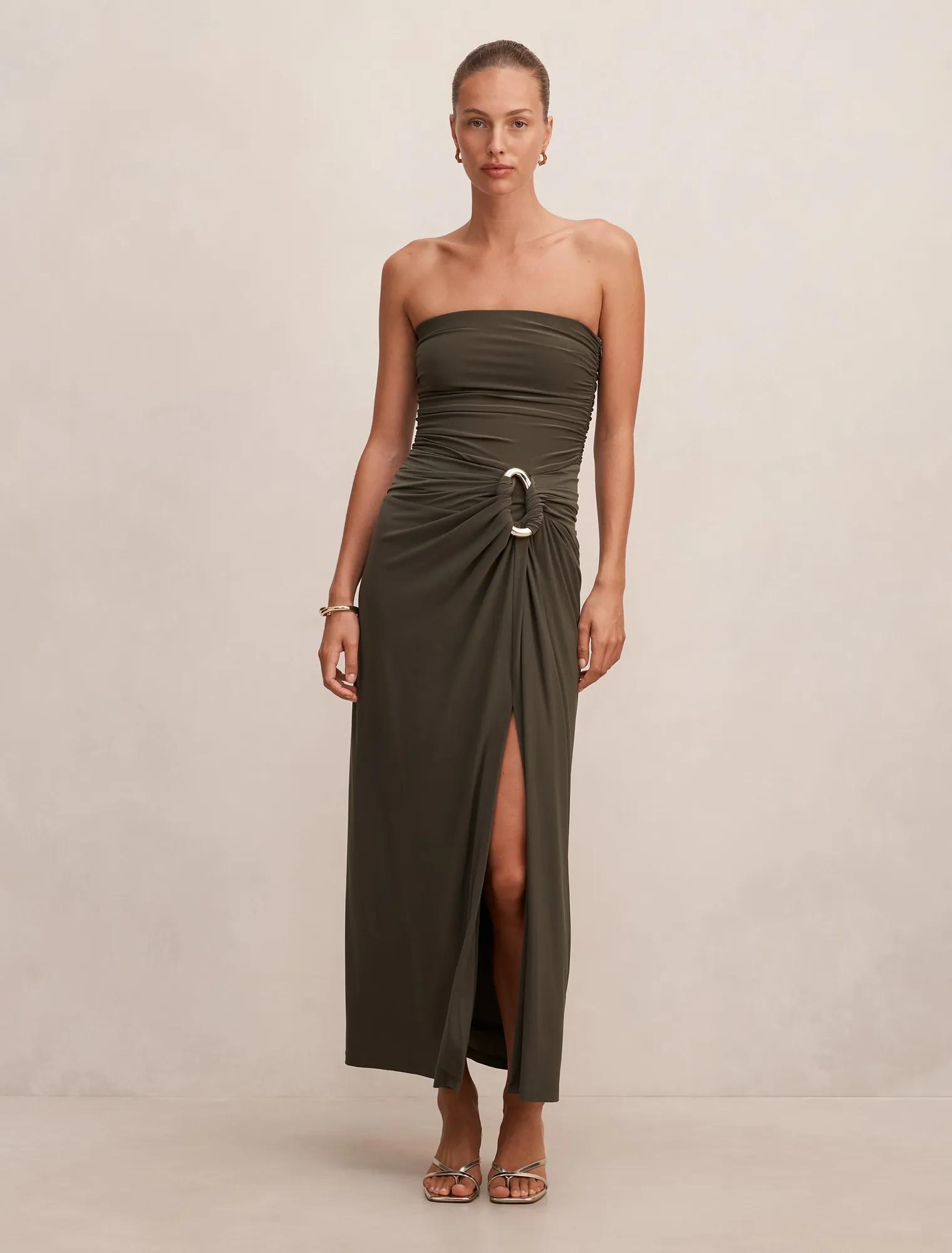 dusty rose convertible bridesmaid dresses Piper Maxi Bridesmaid Dress main image 1
