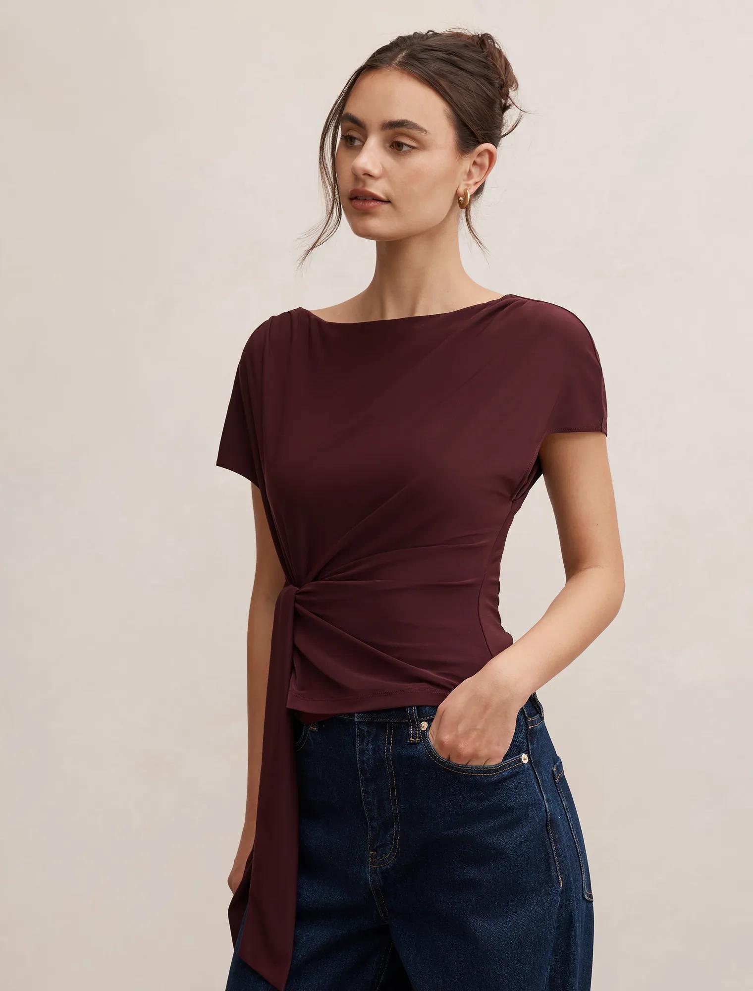 Celine Tie Detail Top