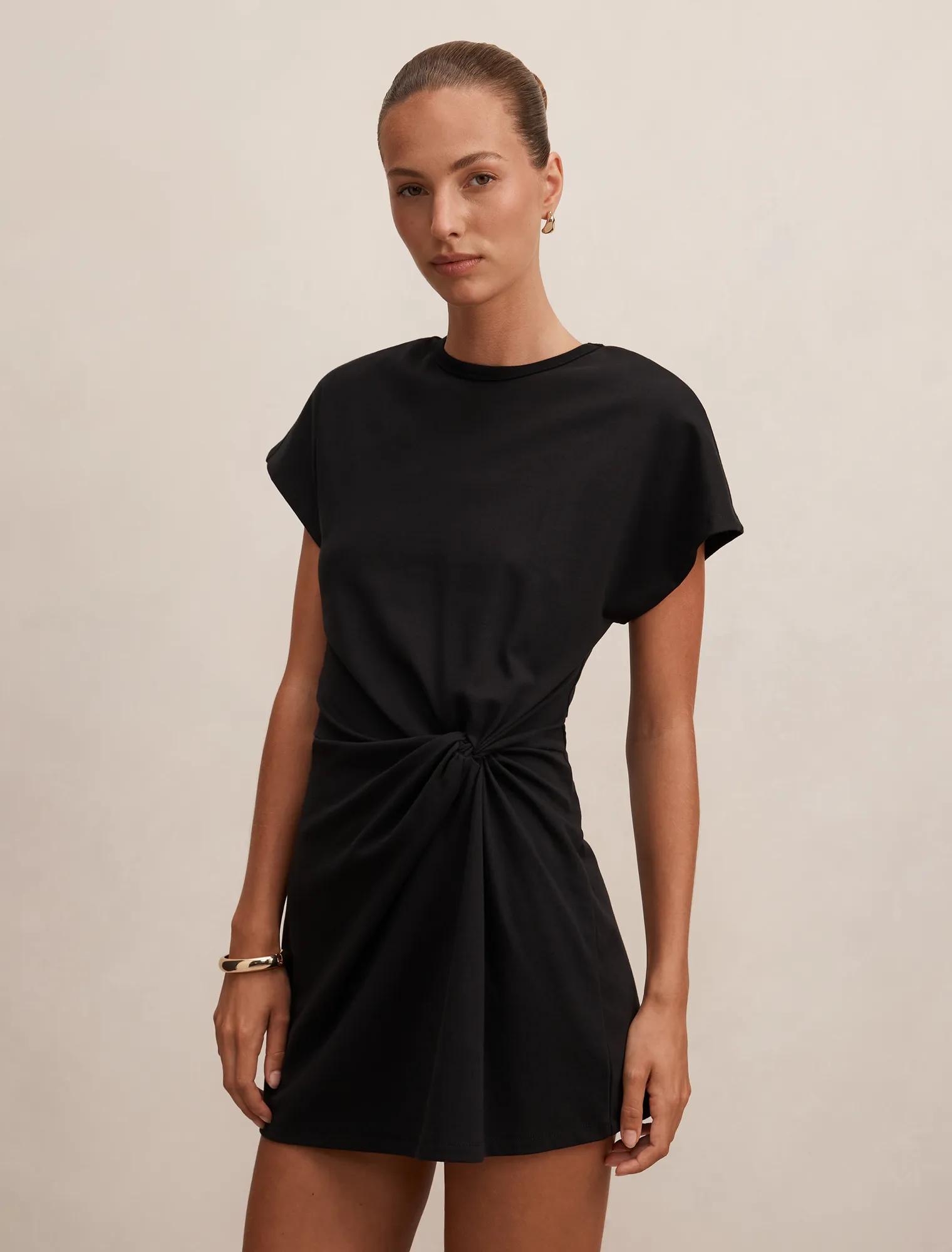 Rose T-Shirt Twist Mini Dress