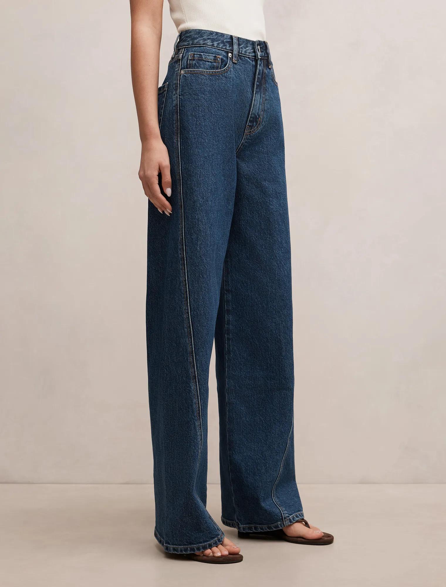 Kate Twisted Seam Wide Leg Jean