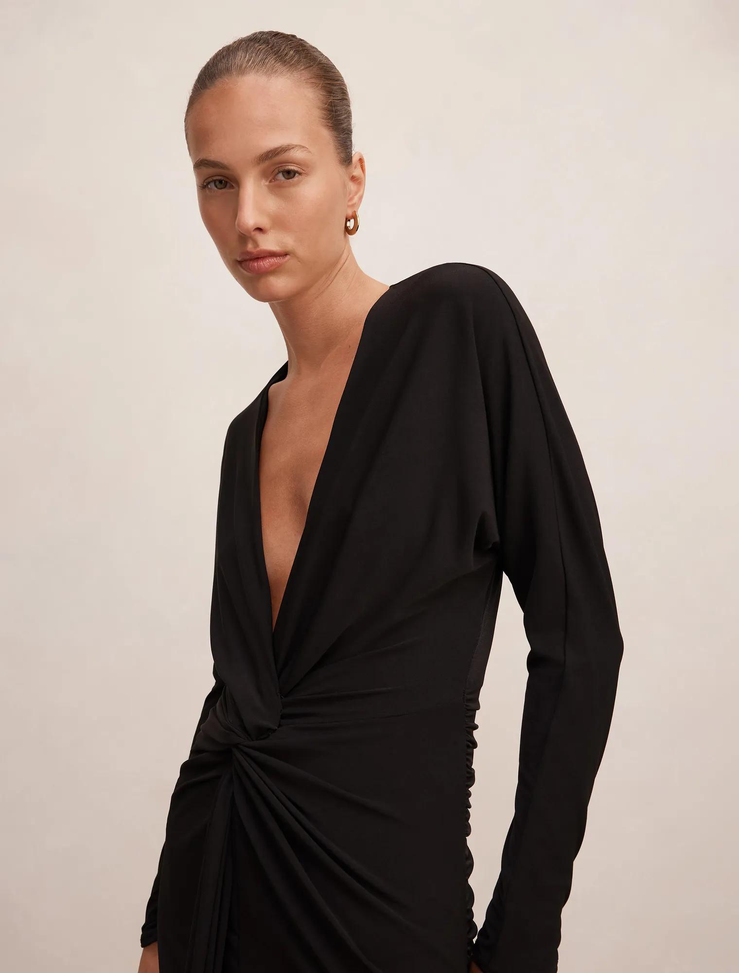 Solana Draped Front Tie Maxi