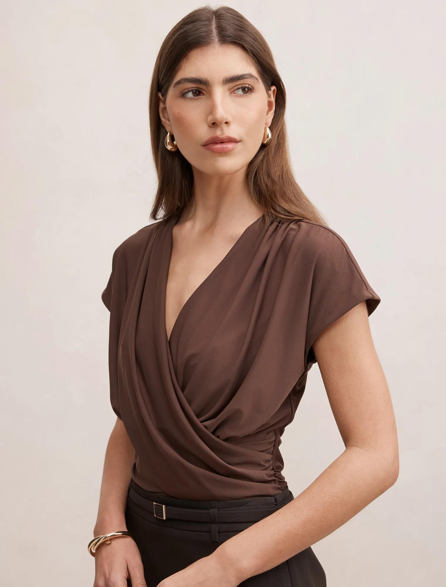 Oakley V-Neck Drape Top