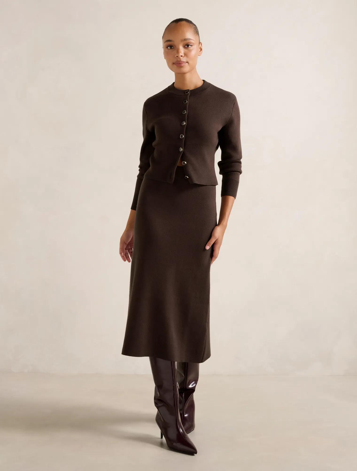 Ally Knitted Midi Skirt