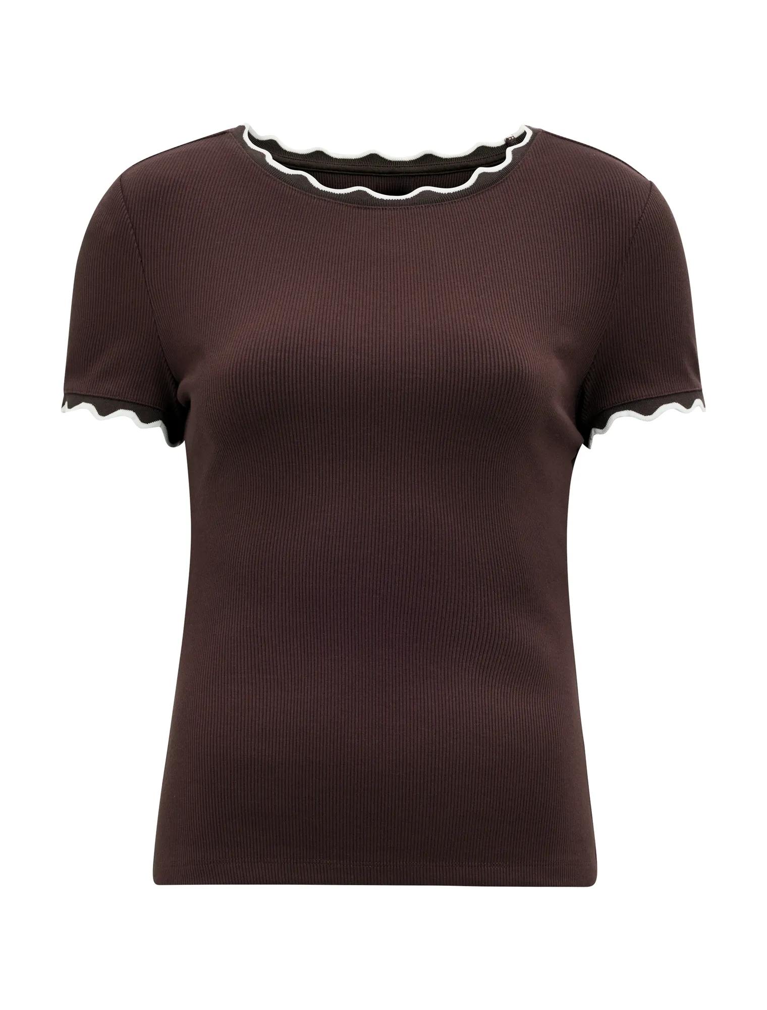 Rebecca Scallop Trim Tee