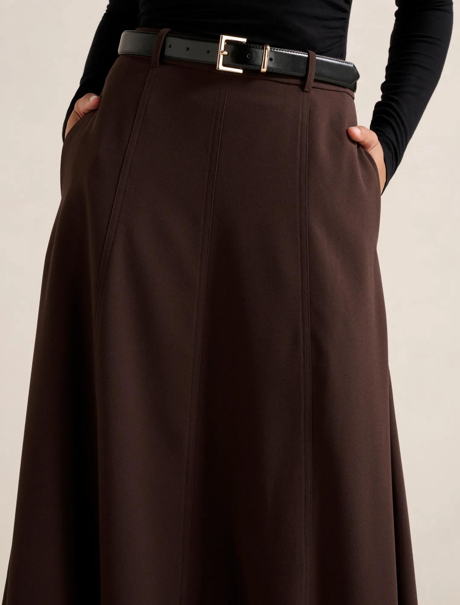Celine Belted Midi Skirt
