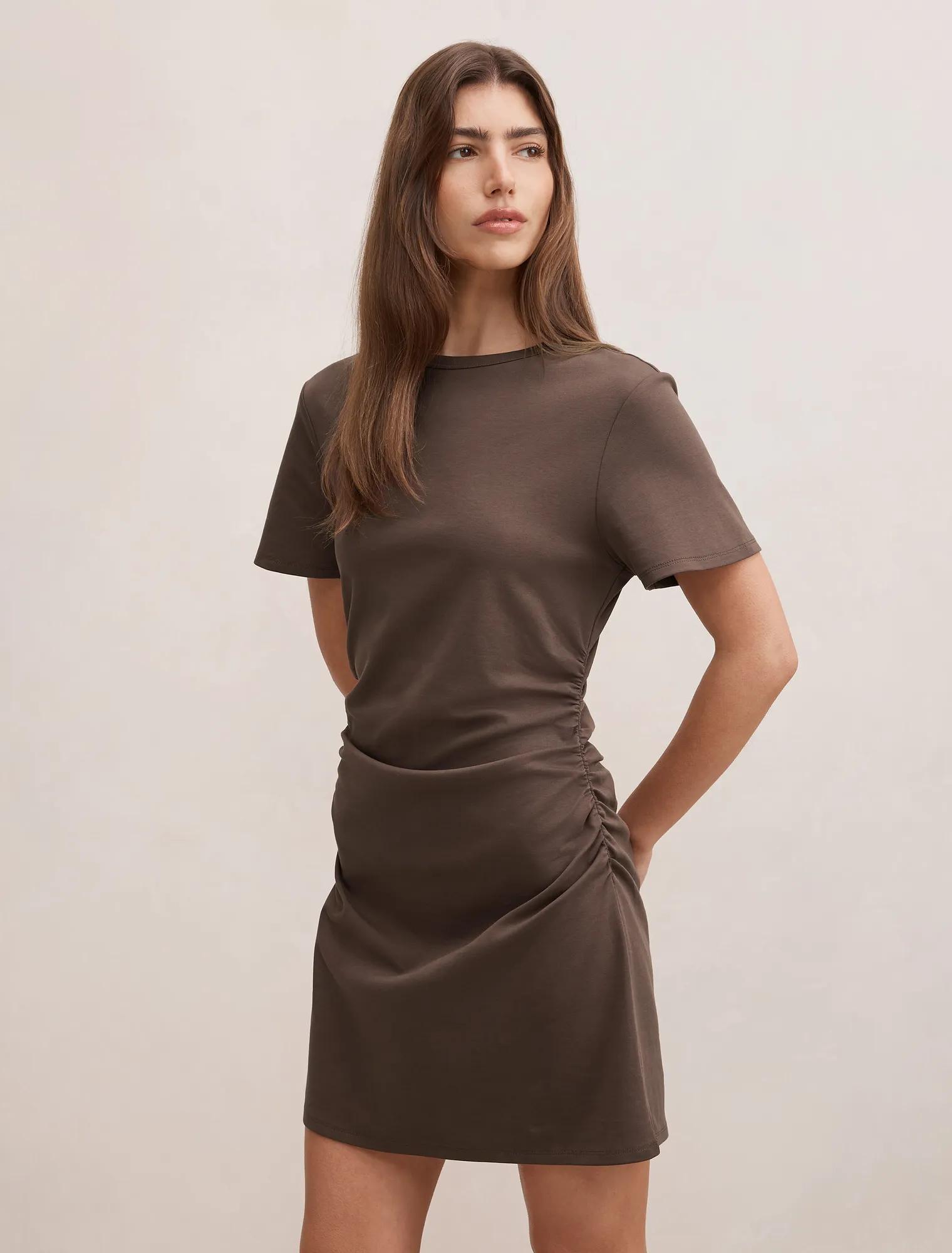 Eloise Cinched T-Shirt Mini Dress