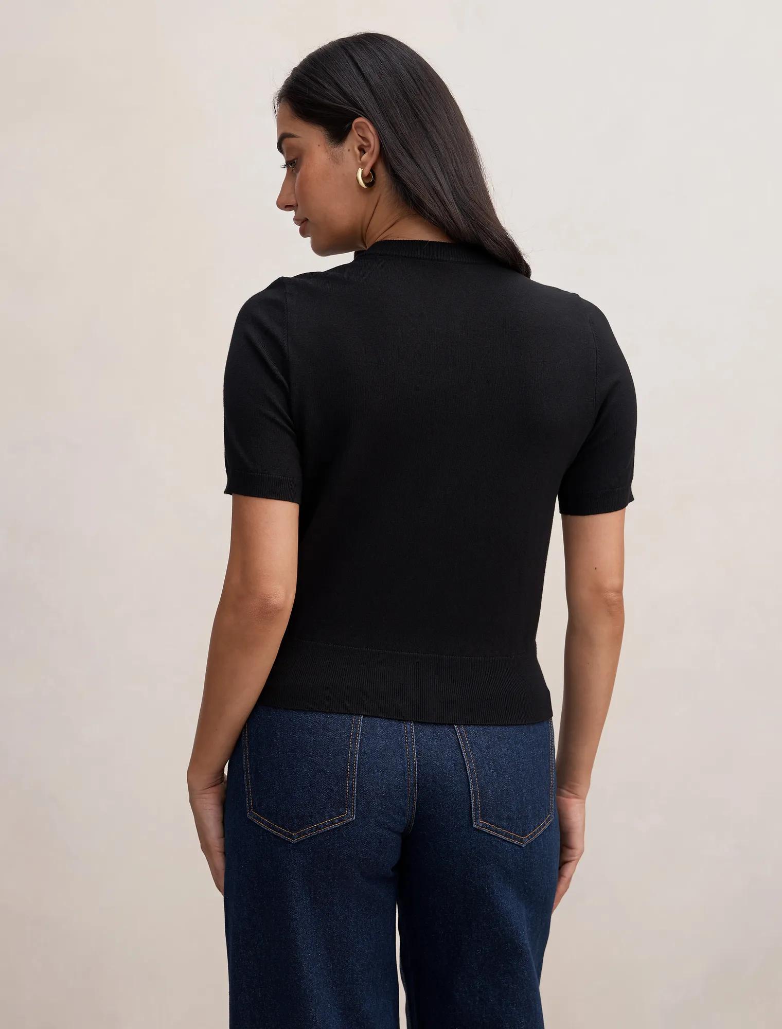 Maisie Button Through Knit Tee