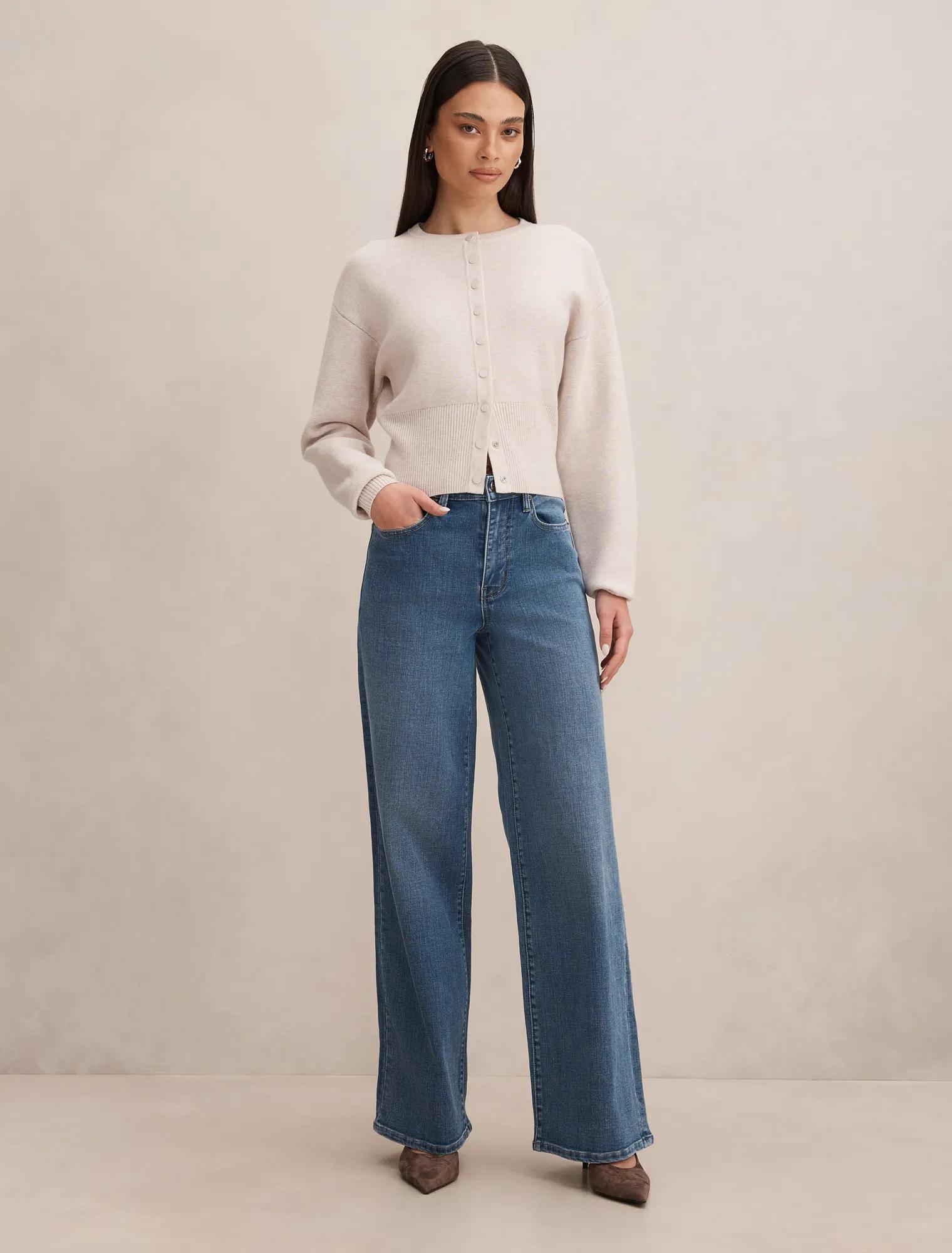 Yasmin Slim Wide Leg Jeans