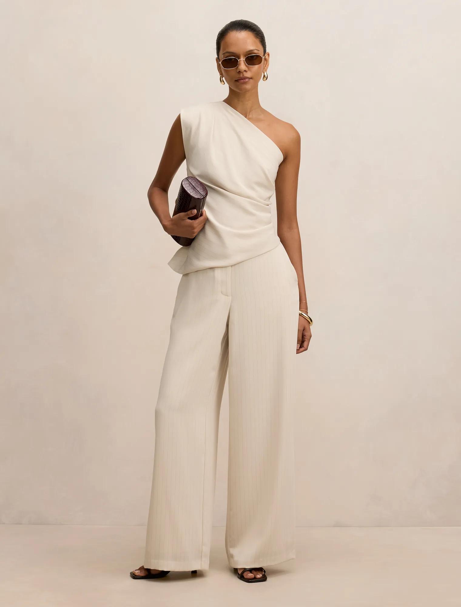 Willow Petite Asymmetrical Tuck Top