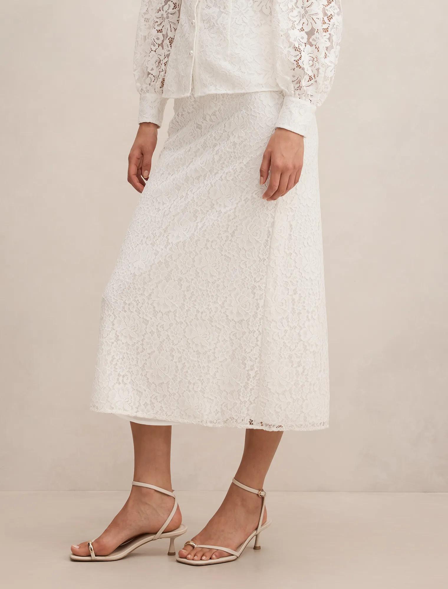 Loretta Lace Midi Skirt