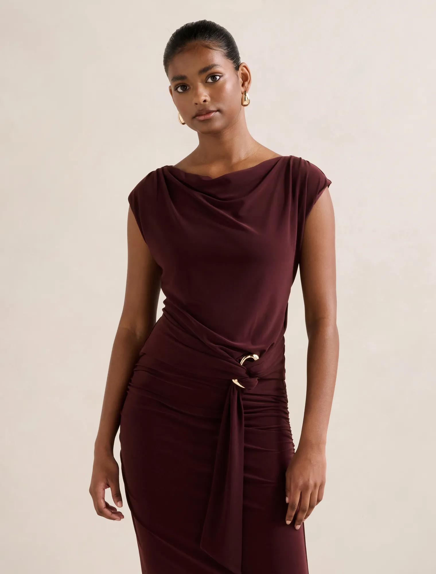 midi dress with fringe Raz Metallic Fringe Midi Dress in Gold|MILLY in Gold