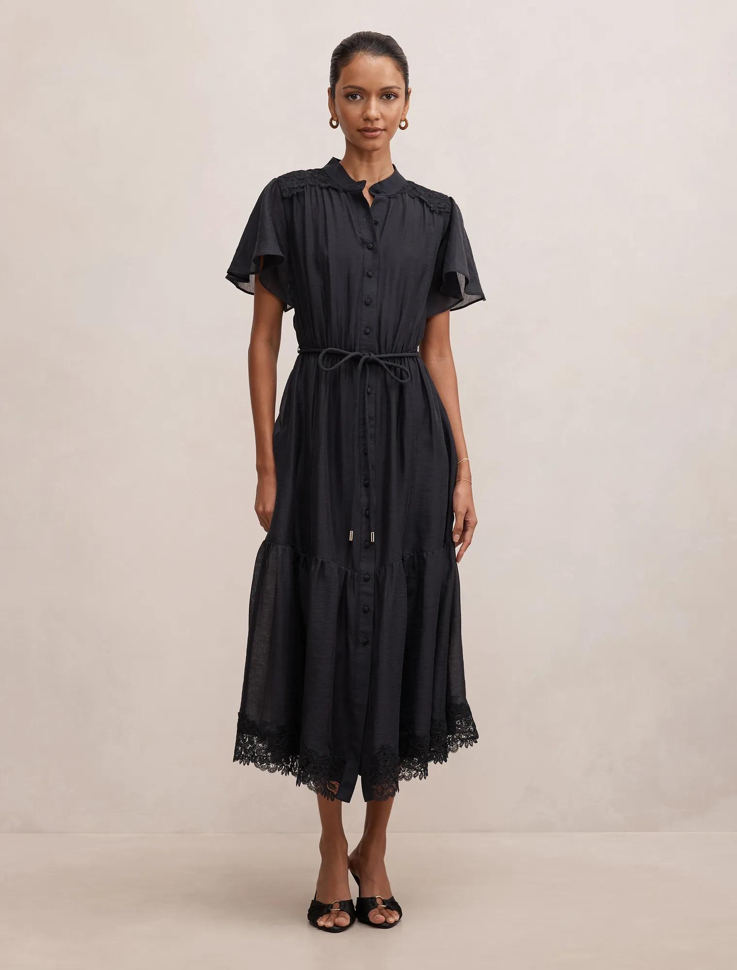 Harriet Petite Lace Midi Dress