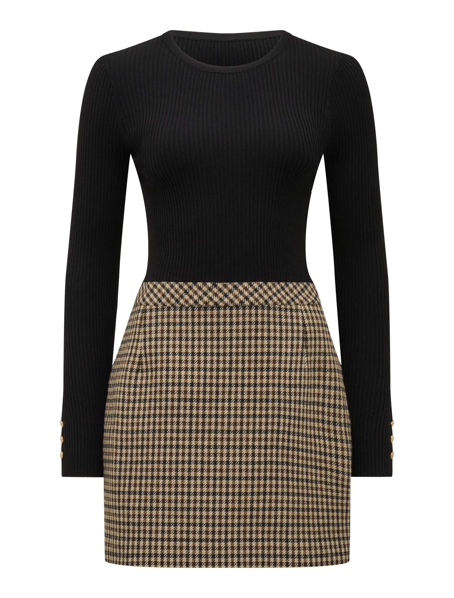 Aisha 2-in-1 Knit Mini Dress