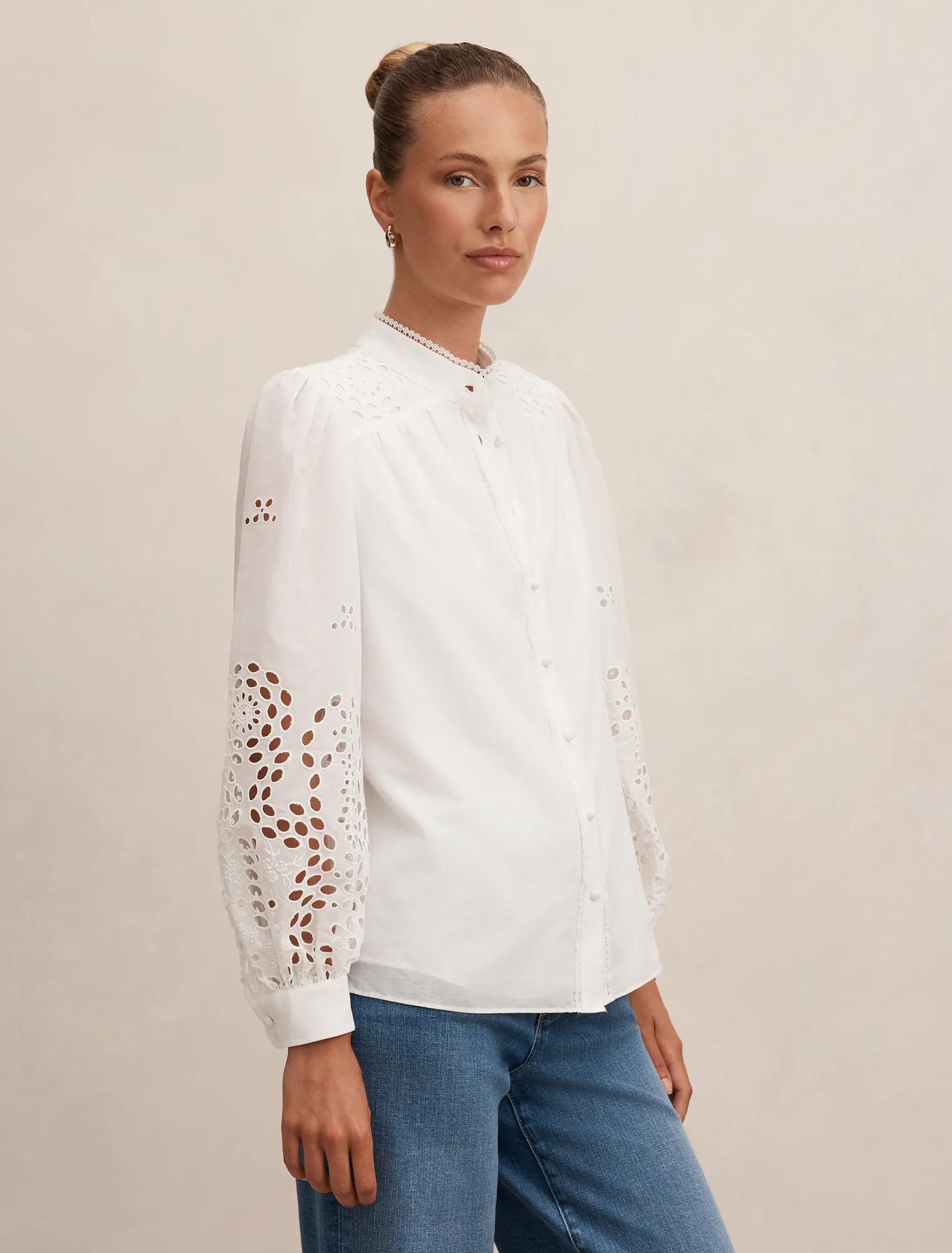 Sutton Embroidered Detail Blouse