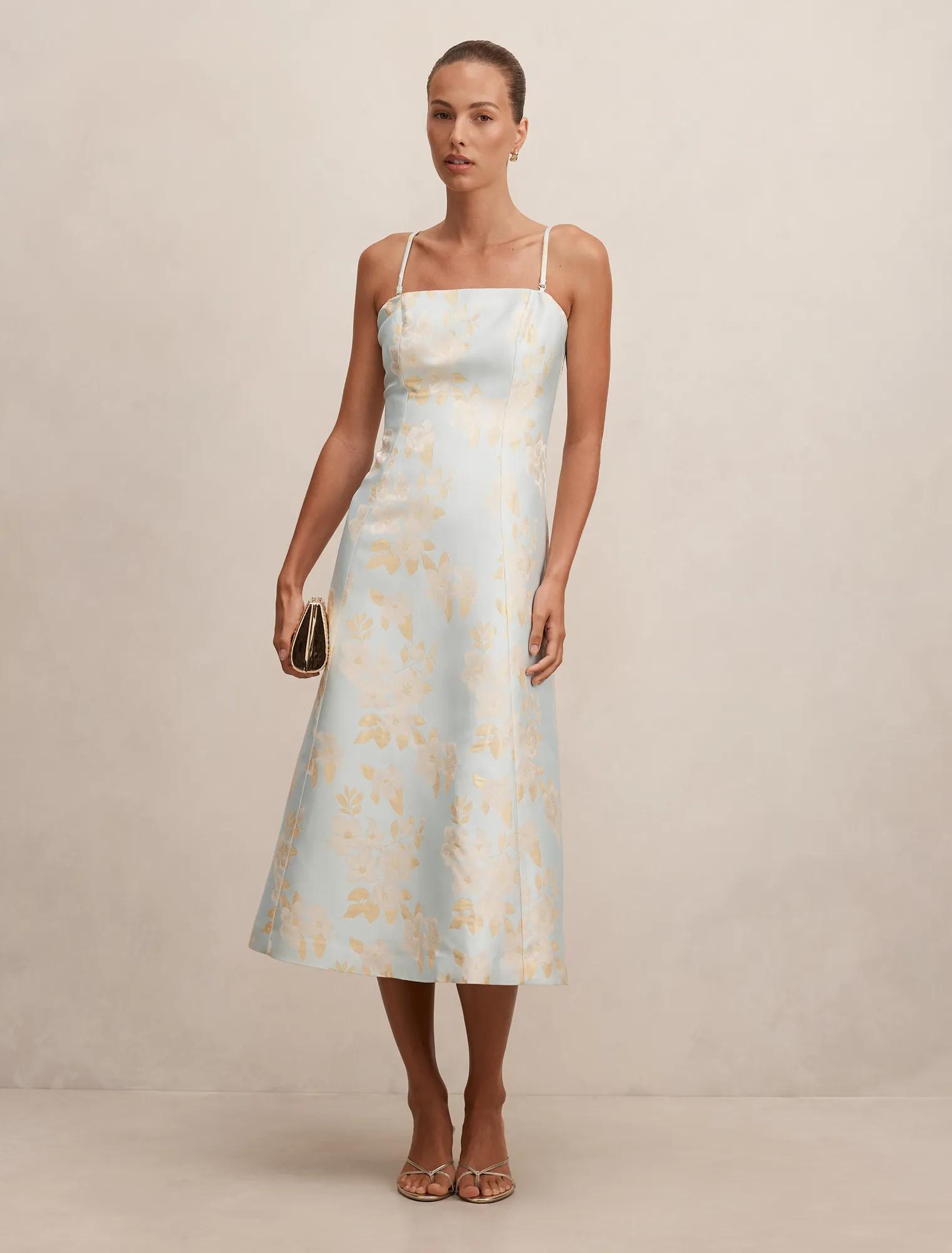 sachin and babi light blue dress Alex Evenings Women's Sequin A-Line Midi Dress and Jacket